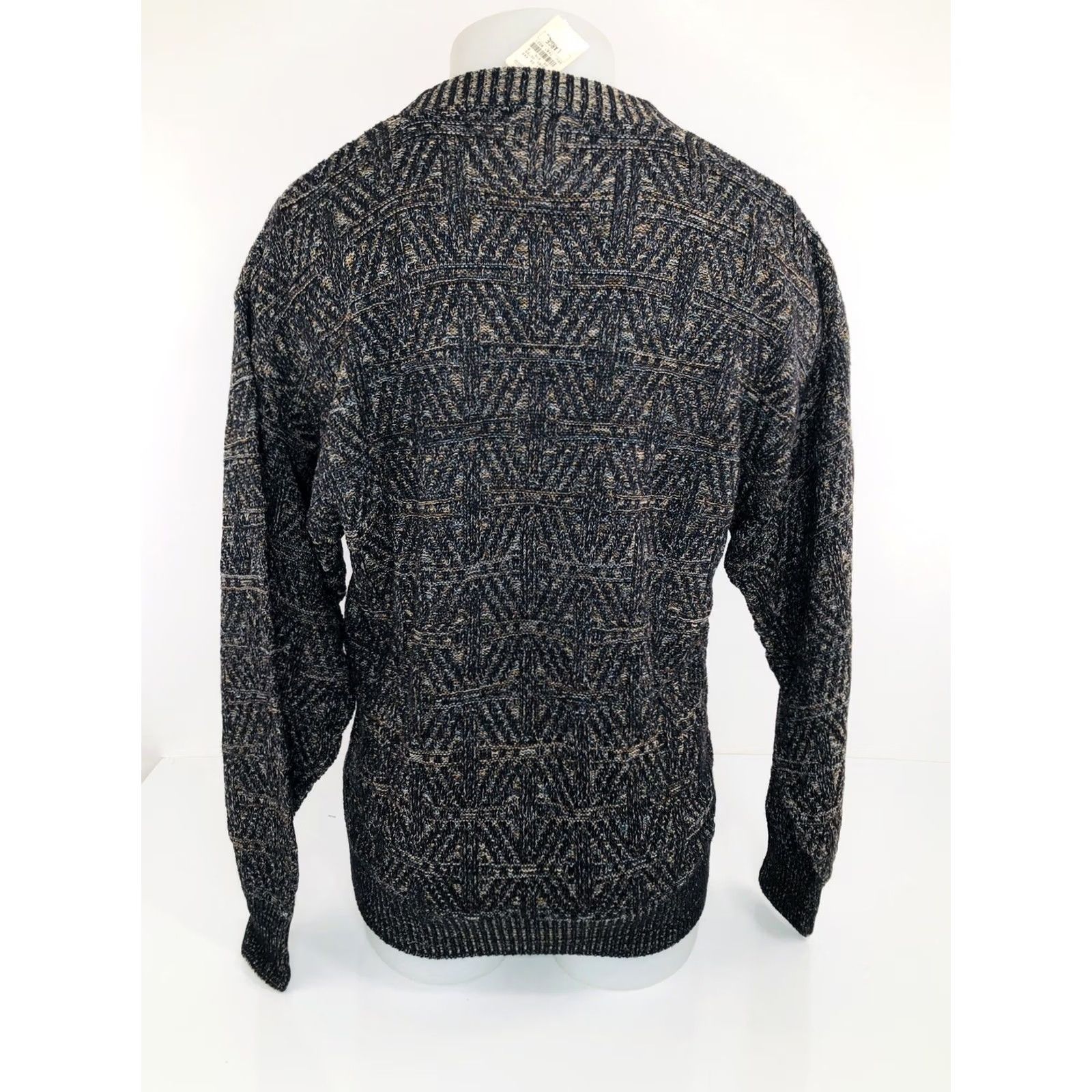 Neiman Marcus NEIMAN MARCUS - w TAGS - Knit Geometric Mens Lg. Sweater Size US L / EU 52-54 / 3 - 4 Thumbnail