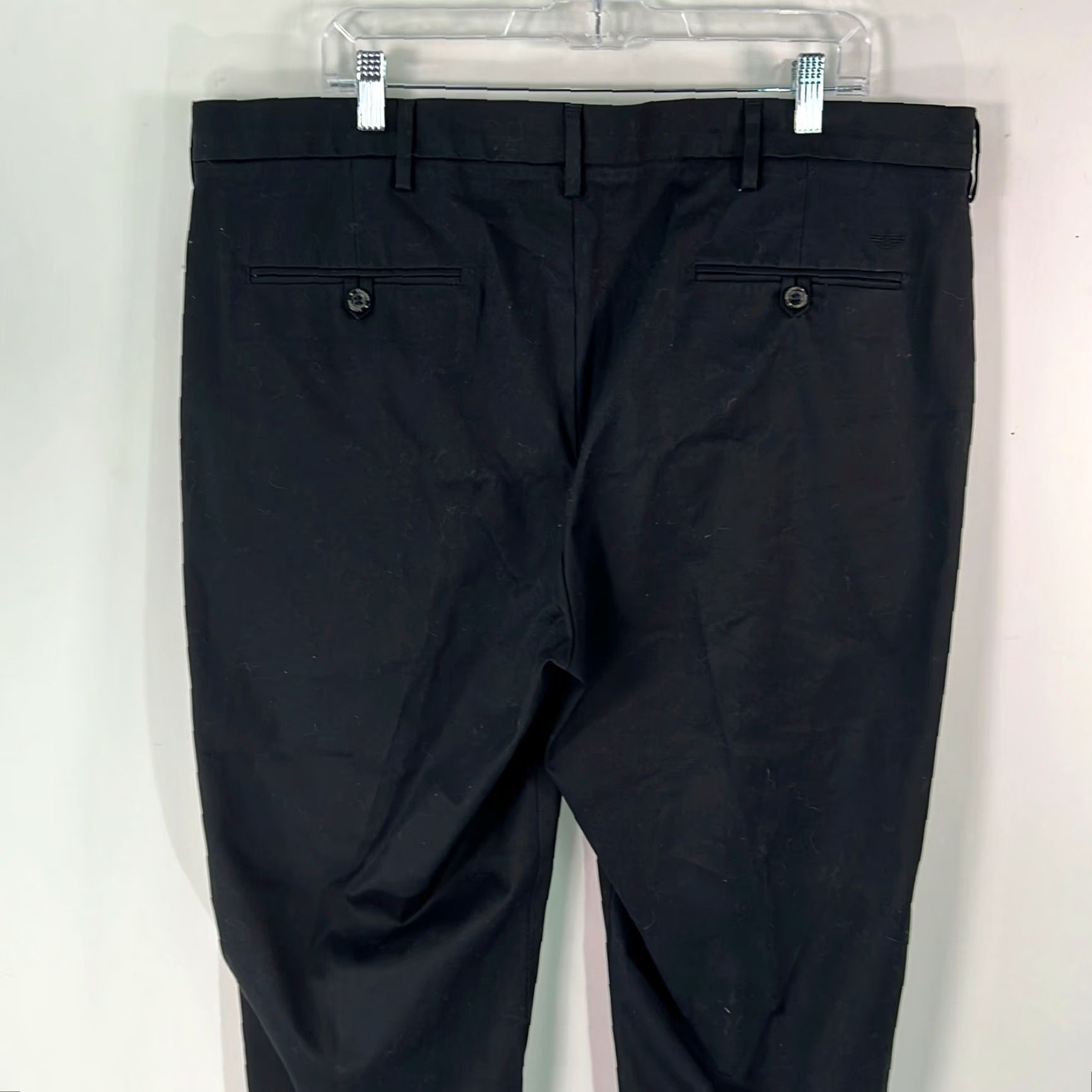 Dockers Dockers Mens Black Classic Fit Chino Pants 40X30 Flat Front Mid Rise Casual Slacks Regular Size US 40 / EU 56 - 4 Thumbnail