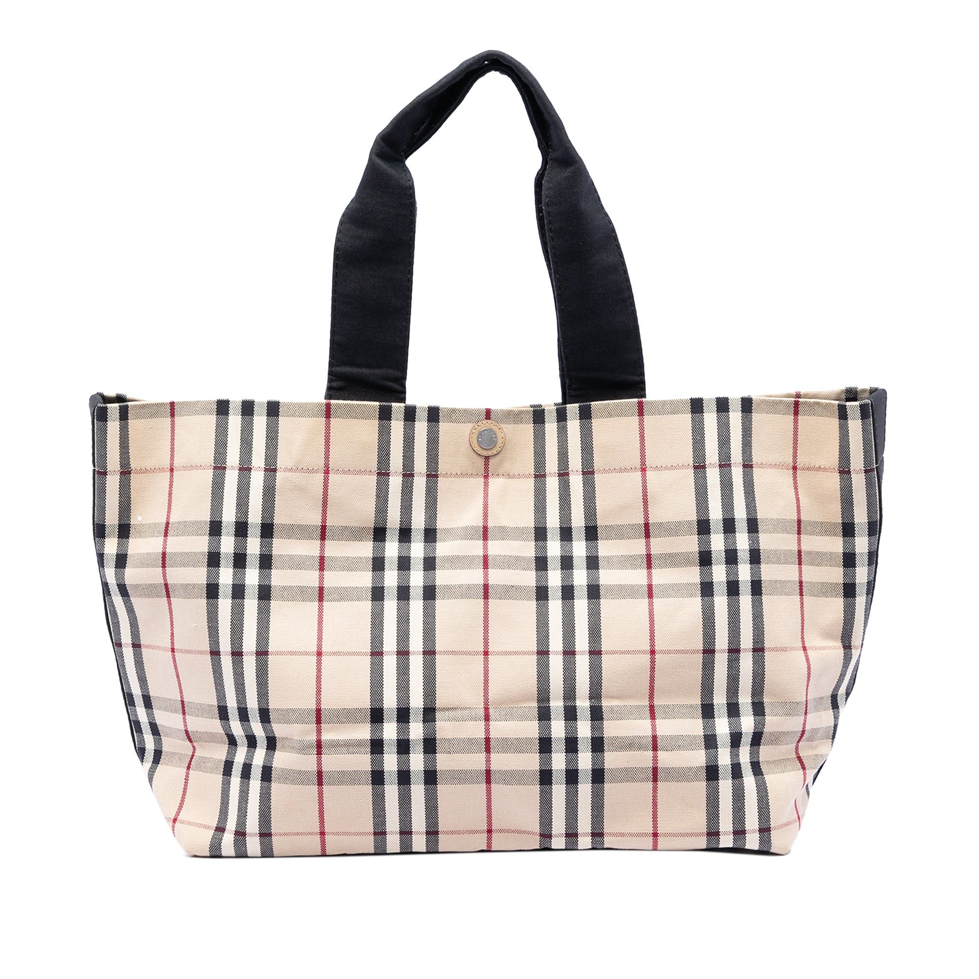Burberry House Check Canvas Tote Size ONE SIZE - 1 Thumbnail