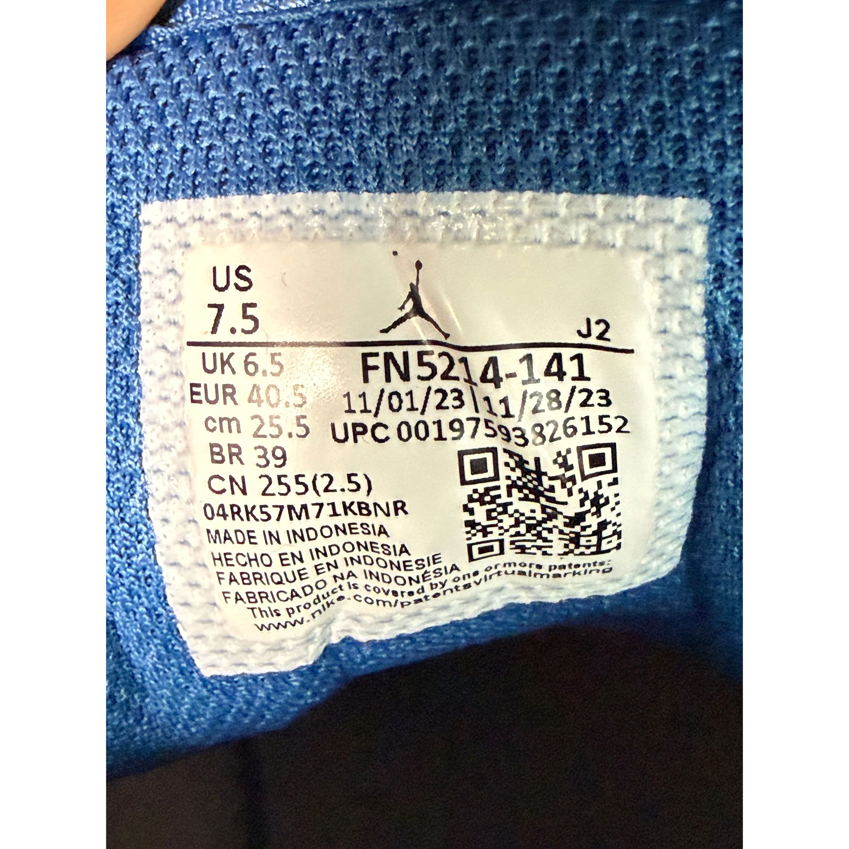 Jordan Brand Air Jordan 1 Low "Industrial Blue" **PRE-OWNED** REP. BOX Size US 7.5 / EU 40-41 - 6 Thumbnail