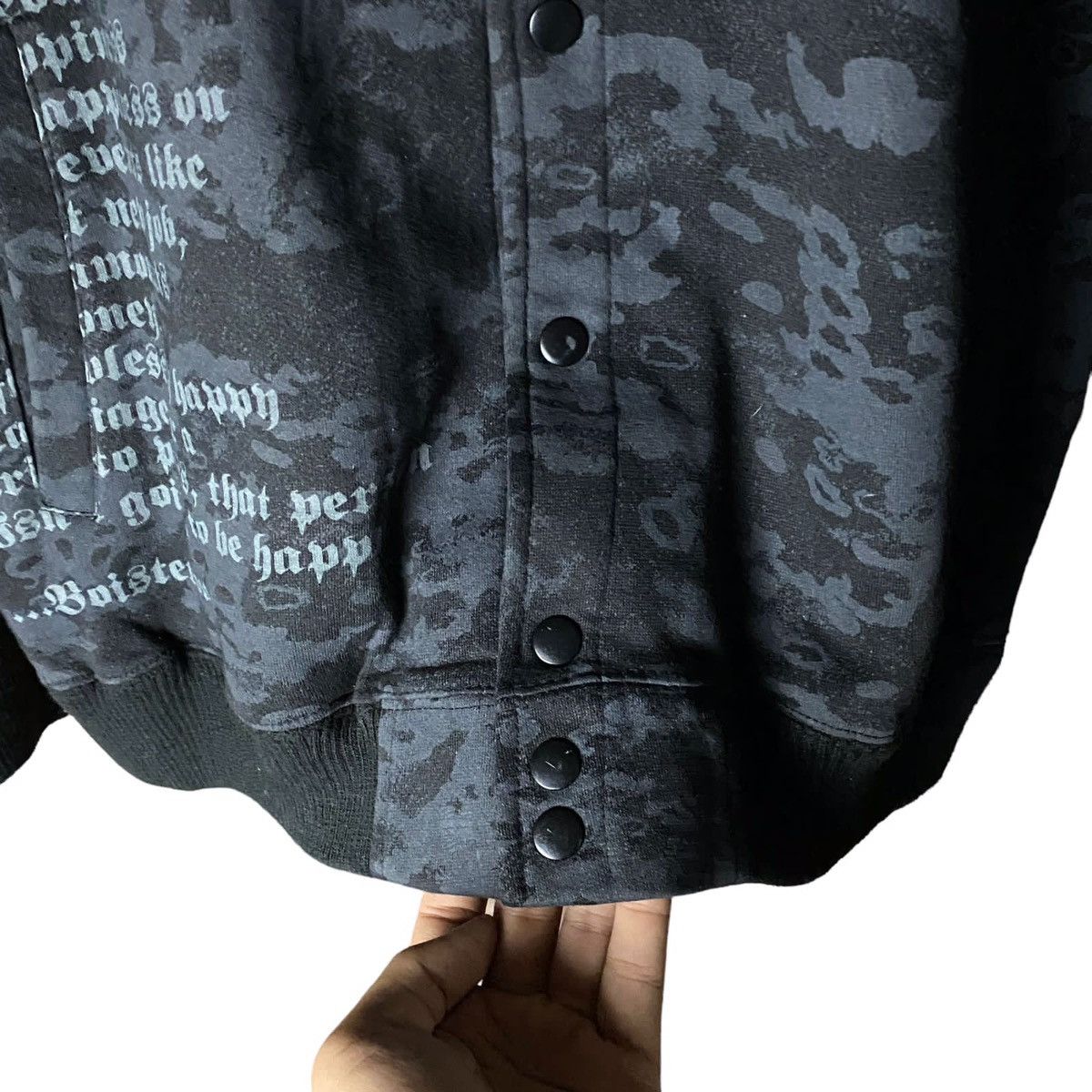 Japanese Brand 2000's Oblo Japanese Poem Tattoo Hoodie ifsixwas9 Size US M / EU 48-50 / 2 - 5 Thumbnail