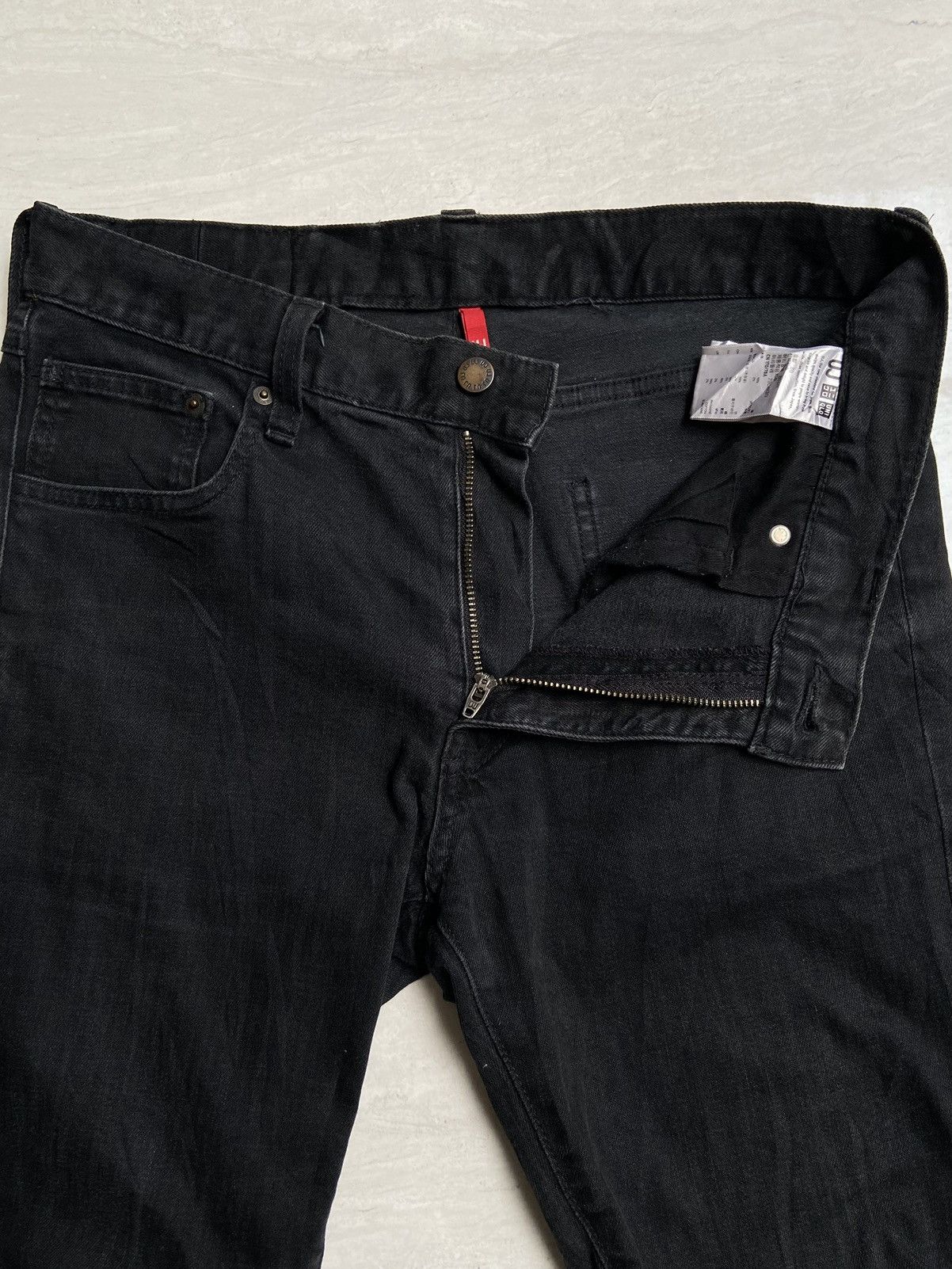 Uniqlo UNIQLO T-000 Black Skinny Denim Jeans Size US 30 / EU 46 - 9 Thumbnail
