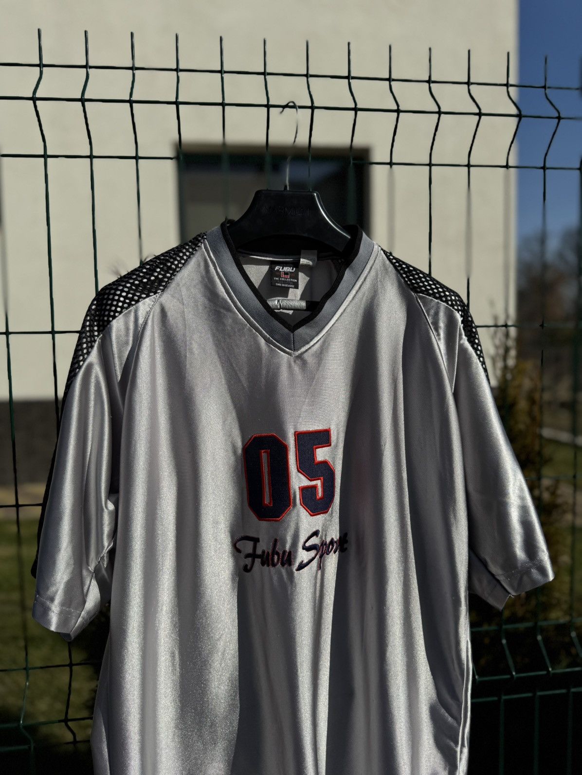 Fubu Vintage 90s FUBU 05 Silver Baseball Jersey Size US M / EU 48-50 / 2 - 2 Thumbnail