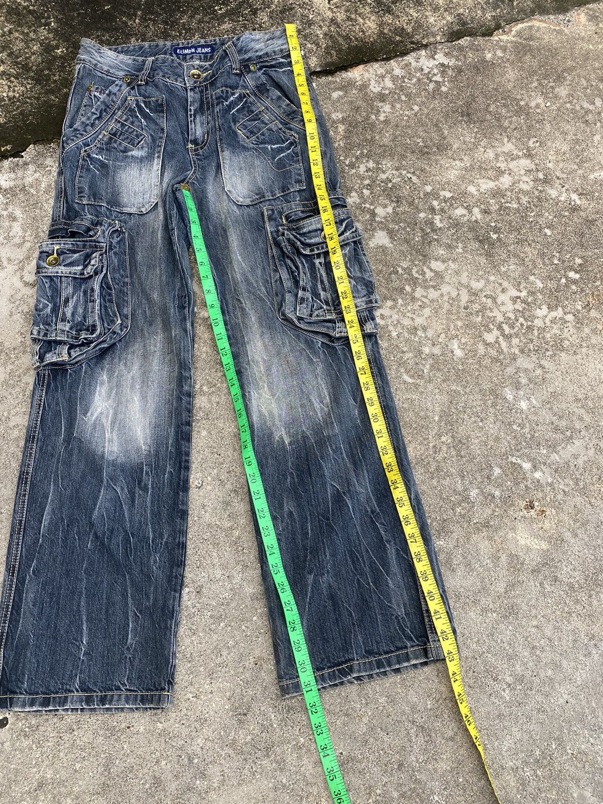 If Six Was Nine ❗️❗️SUPER SICK ELIMON JEANS DENIM PANTS Size US 32 / EU 48 - 15 Thumbnail