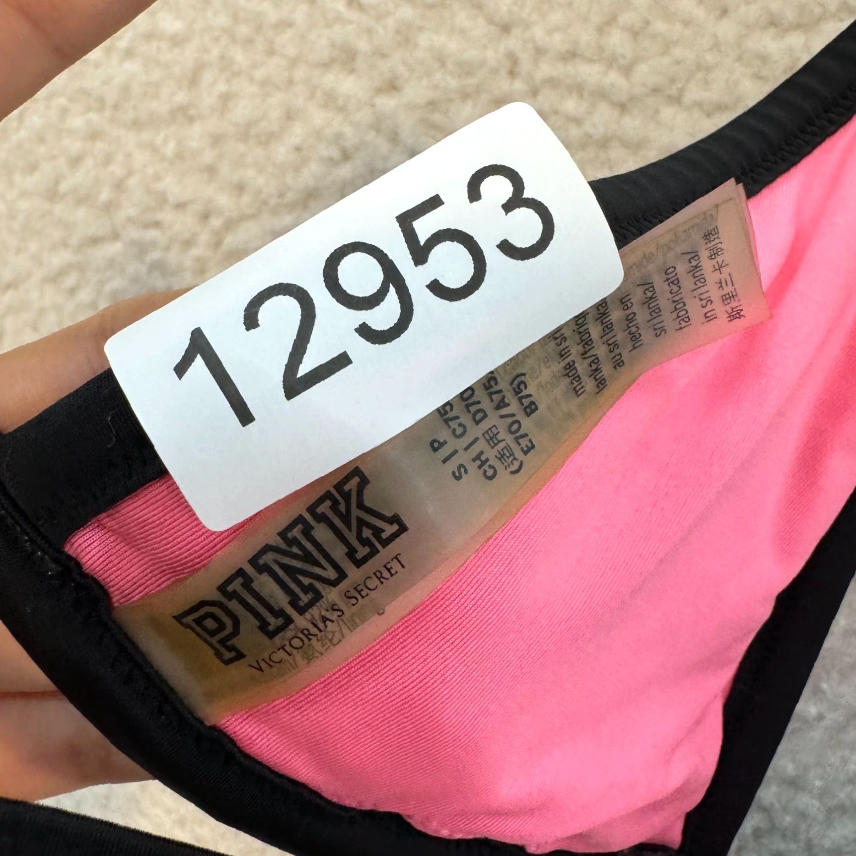 Victoria's Secret Victoria's Secret PINK Wrap Bikini Top Swimsuit Small Black Halter Triangle Top Women S Black Halter Triangle Bikini Top PINK Wrap Swimsuit Shrug? Size S / US 4 / IT 40 - 4 Thumbnail