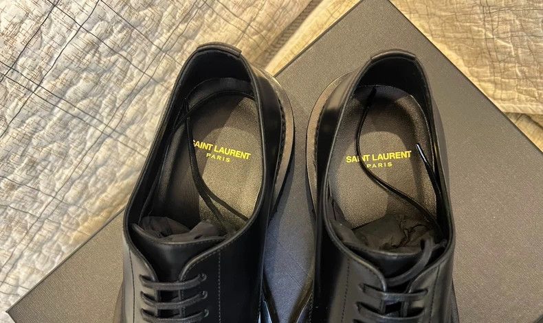 Saint Laurent Paris Saint Laurent Paris Leather shoes Size US 8 / EU 41 - 4 Thumbnail