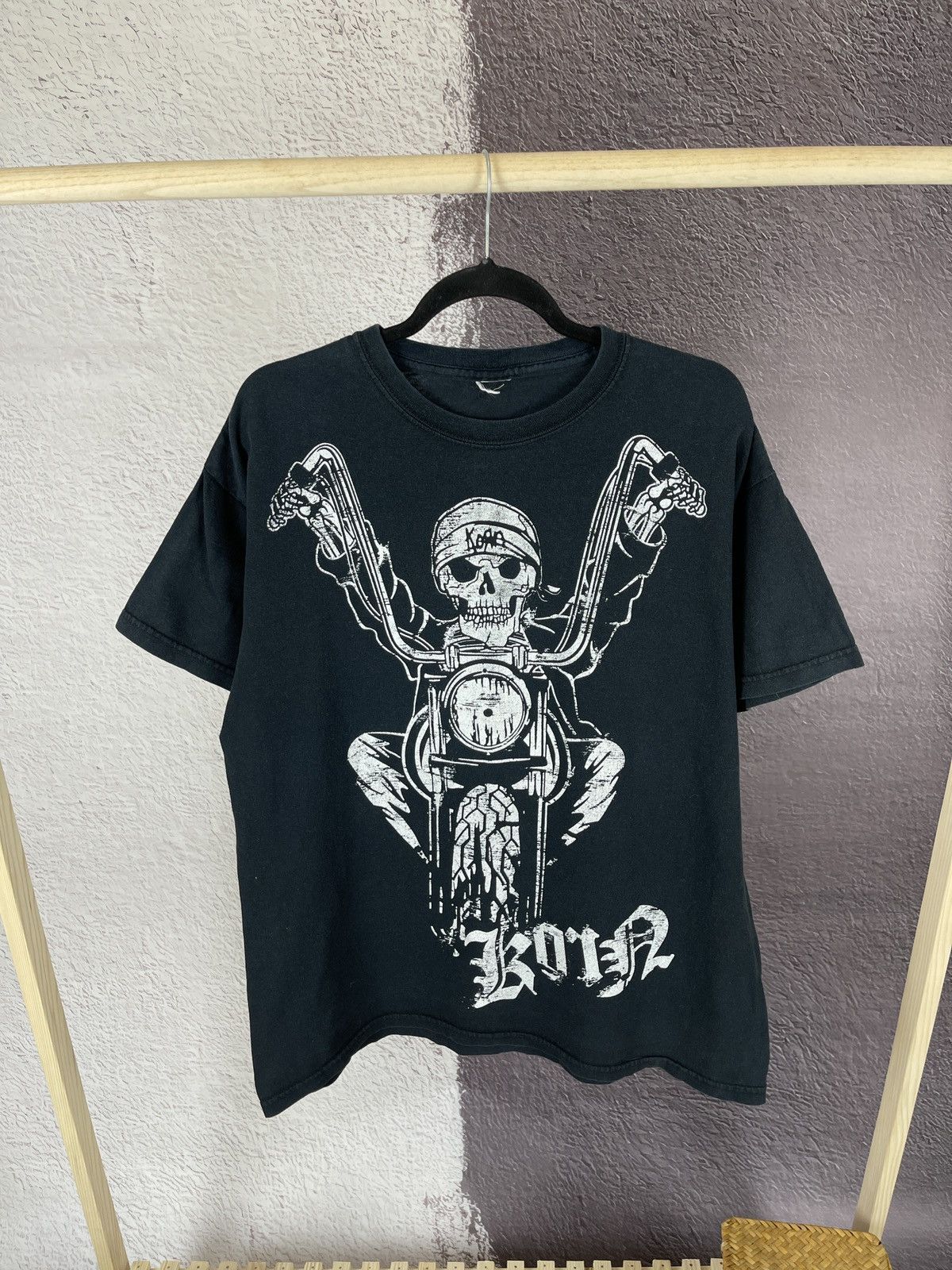 Band Tees Korn vintage 2007 tour tee shirt rare motorcycle Size US L / EU 52-54 / 3 - 1 Thumbnail