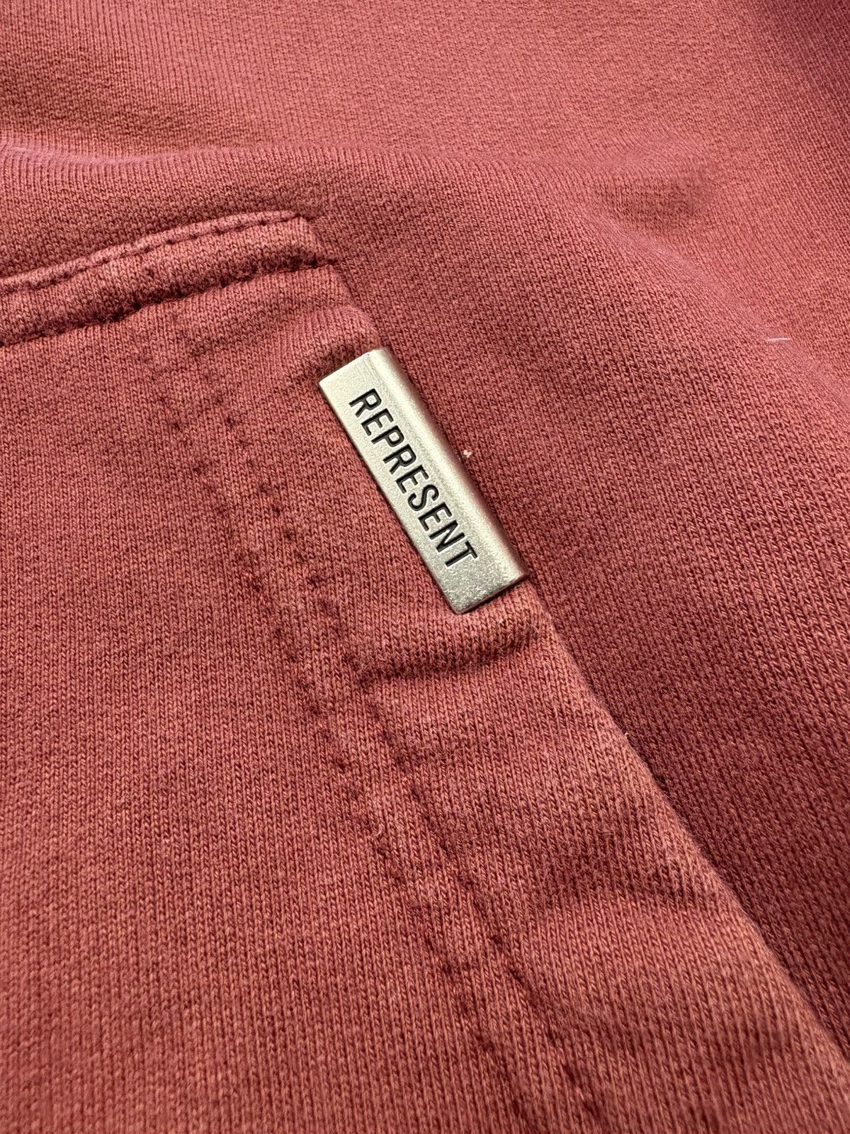 Represent Clo. Represent Blanks Sun-Faded Burgundy Hoodie Streetwear Size L Size US L / EU 52-54 / 3 - 9 Thumbnail