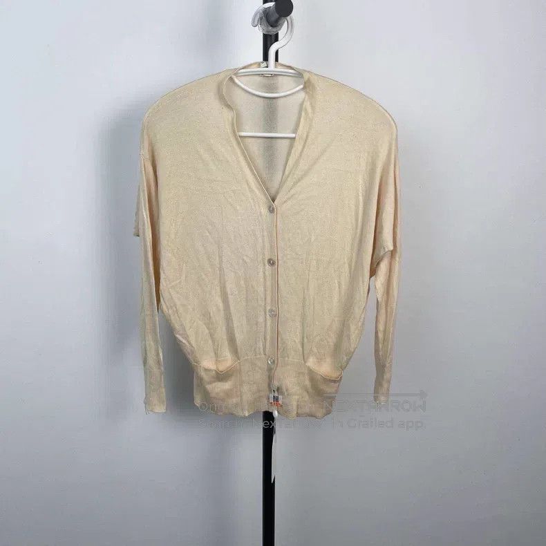 Hermes Knit Top Cream White