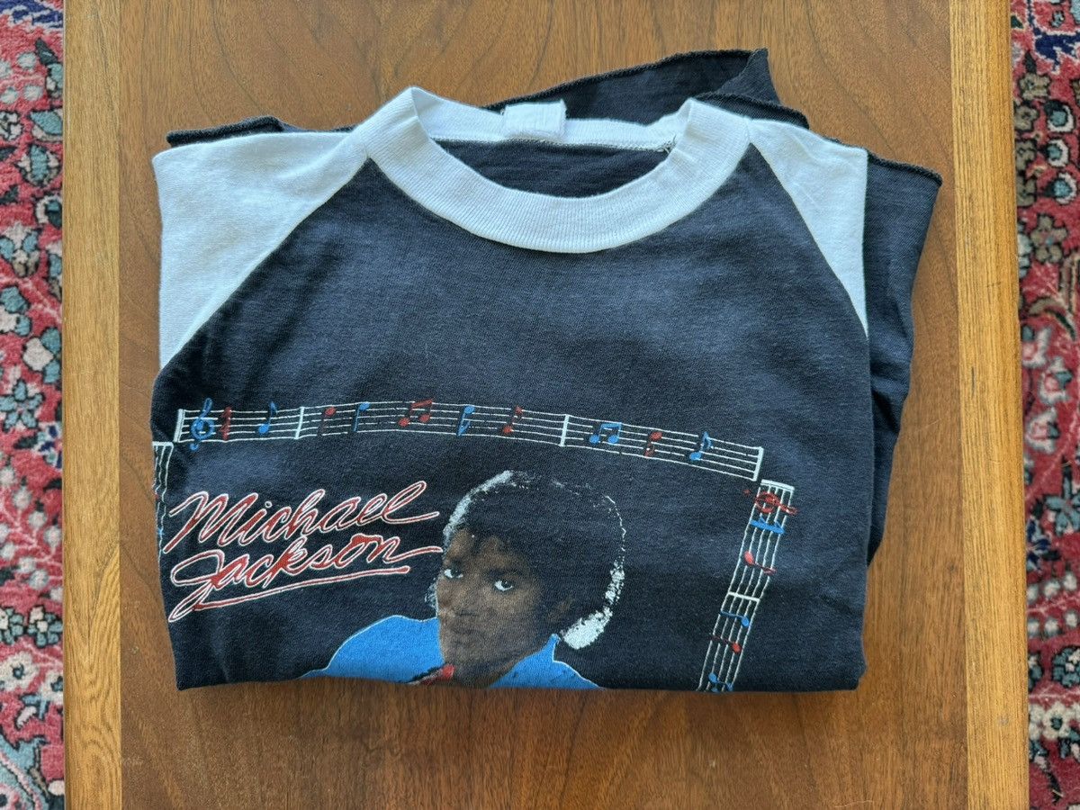 Vintage Michael Jackson Thriller Raglan fashion Band T-Shirt