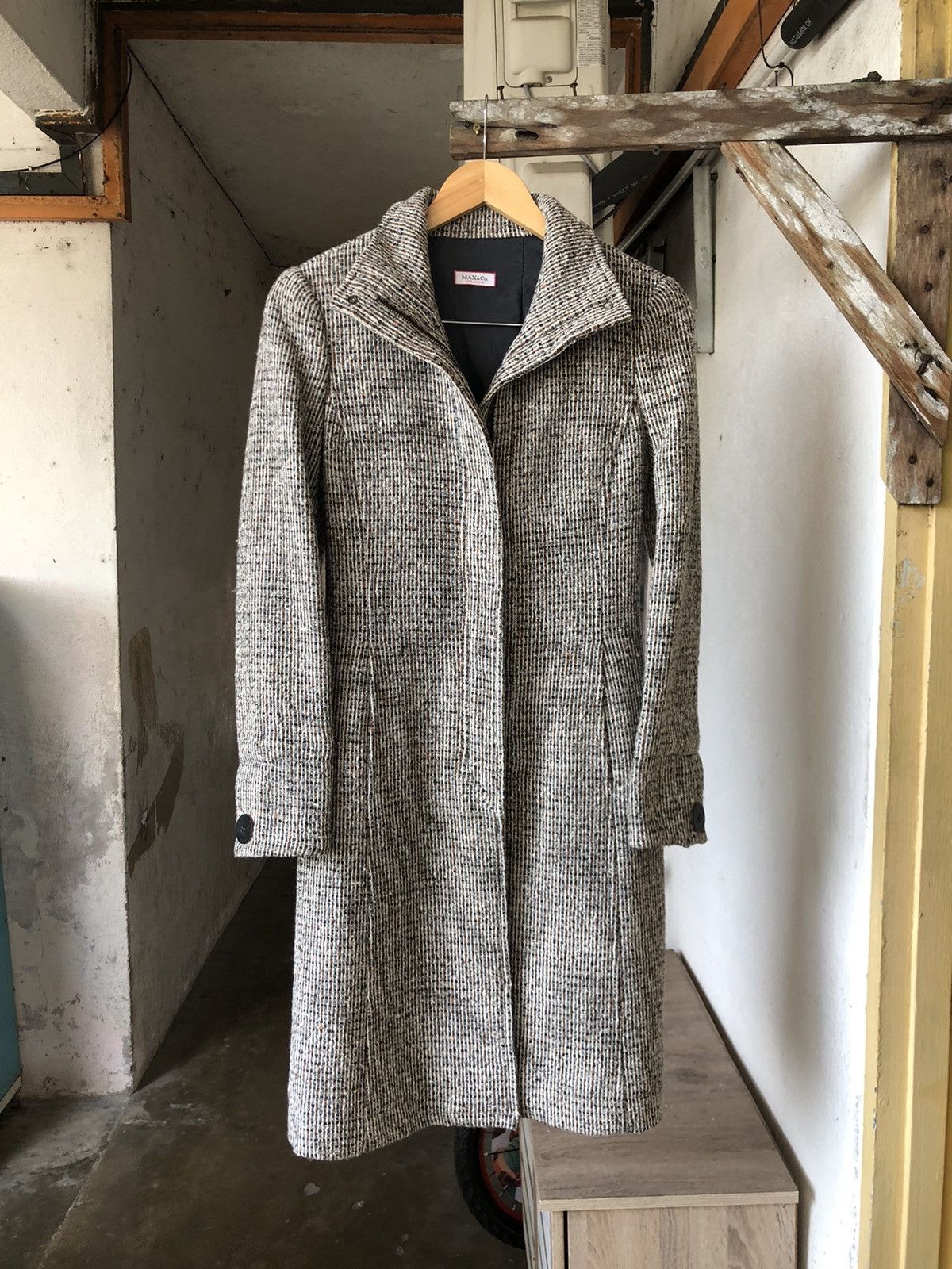 Max Mara Chanel Inspired ❗️Max & Co by Max Mara Tweed Long Jacket Size XS / US 0-2 / IT 36-38 - 2 Thumbnail