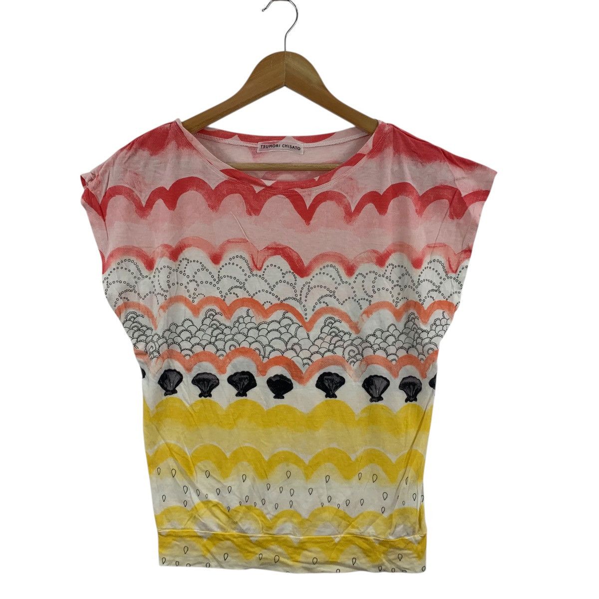 Tsumori Chisato Vintage TSUMORI CHISATO Issey Miyake Designer AOP Tee Shirt Size XS / US 0-2 / IT 36-38 - 4 Thumbnail