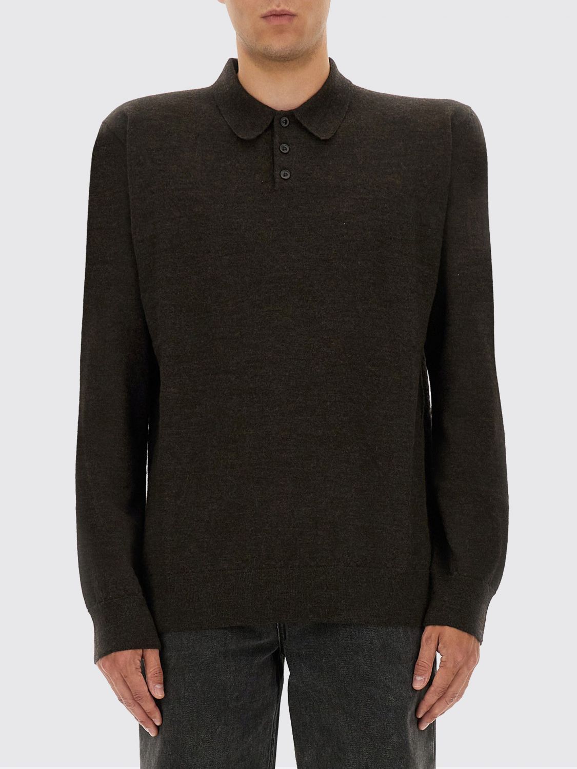 Maison Margiela Maison Margiela Polo Shirt Men Brown Size US L / EU 52-54 / 3 - 1 Thumbnail