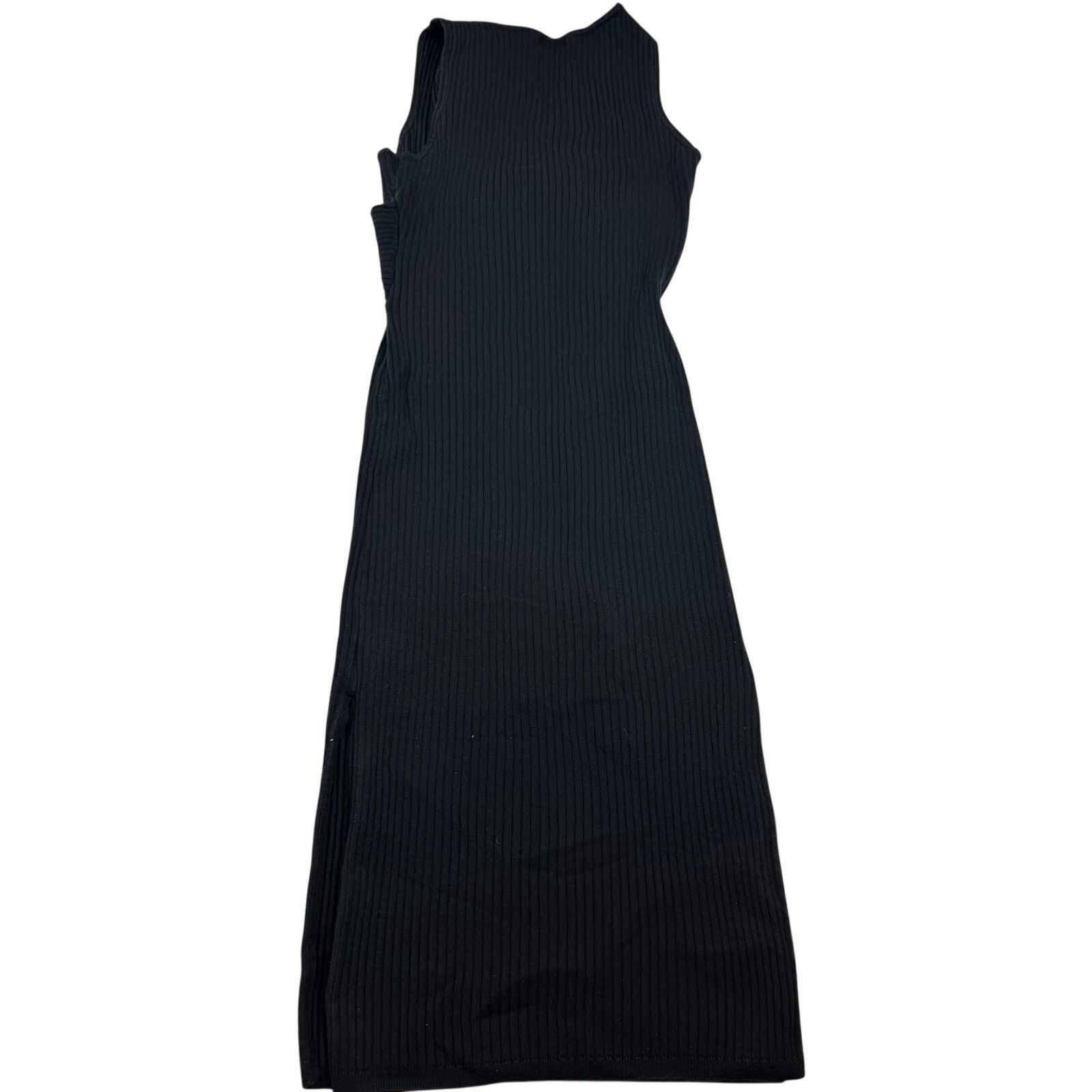 Good American Good American Tie Knit Ribbed Dress - Size 4 Size S / US 4 / IT 40 - 2 Thumbnail