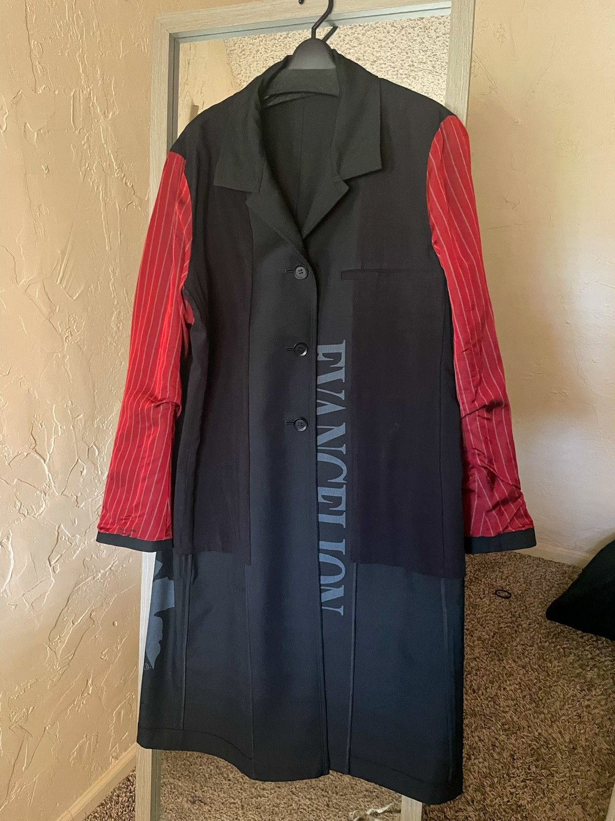 Yohji Yamamoto Ground Y×EVANGELION ASUKA Reversible Long Jacket Size US L / EU 52-54 / 3 - 1 Thumbnail