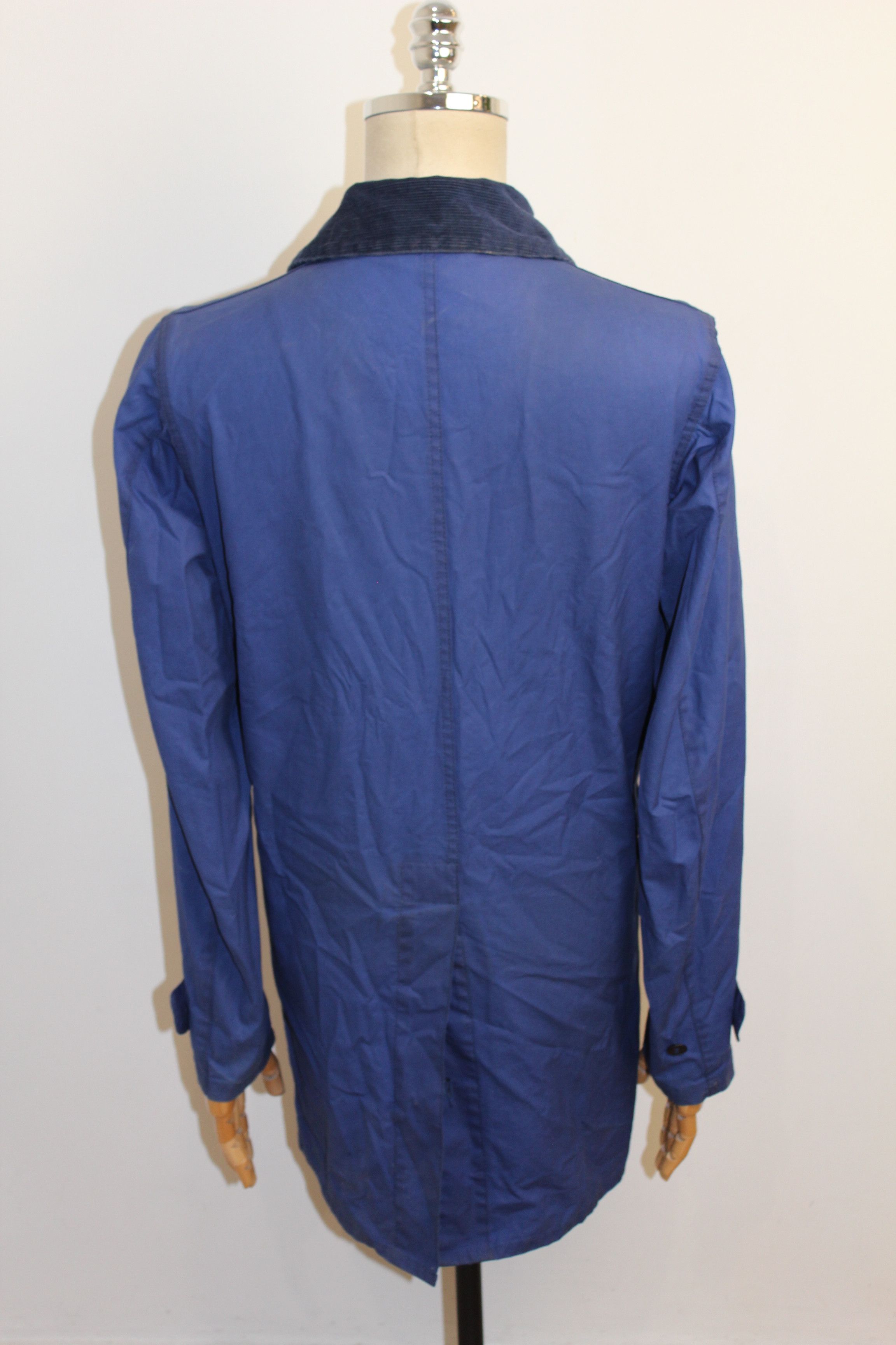 Barbour BARBOUR Norton&Sons Stanope Too Blue Trench Jacket Size US M / EU 48-50 / 2 - 6 Thumbnail