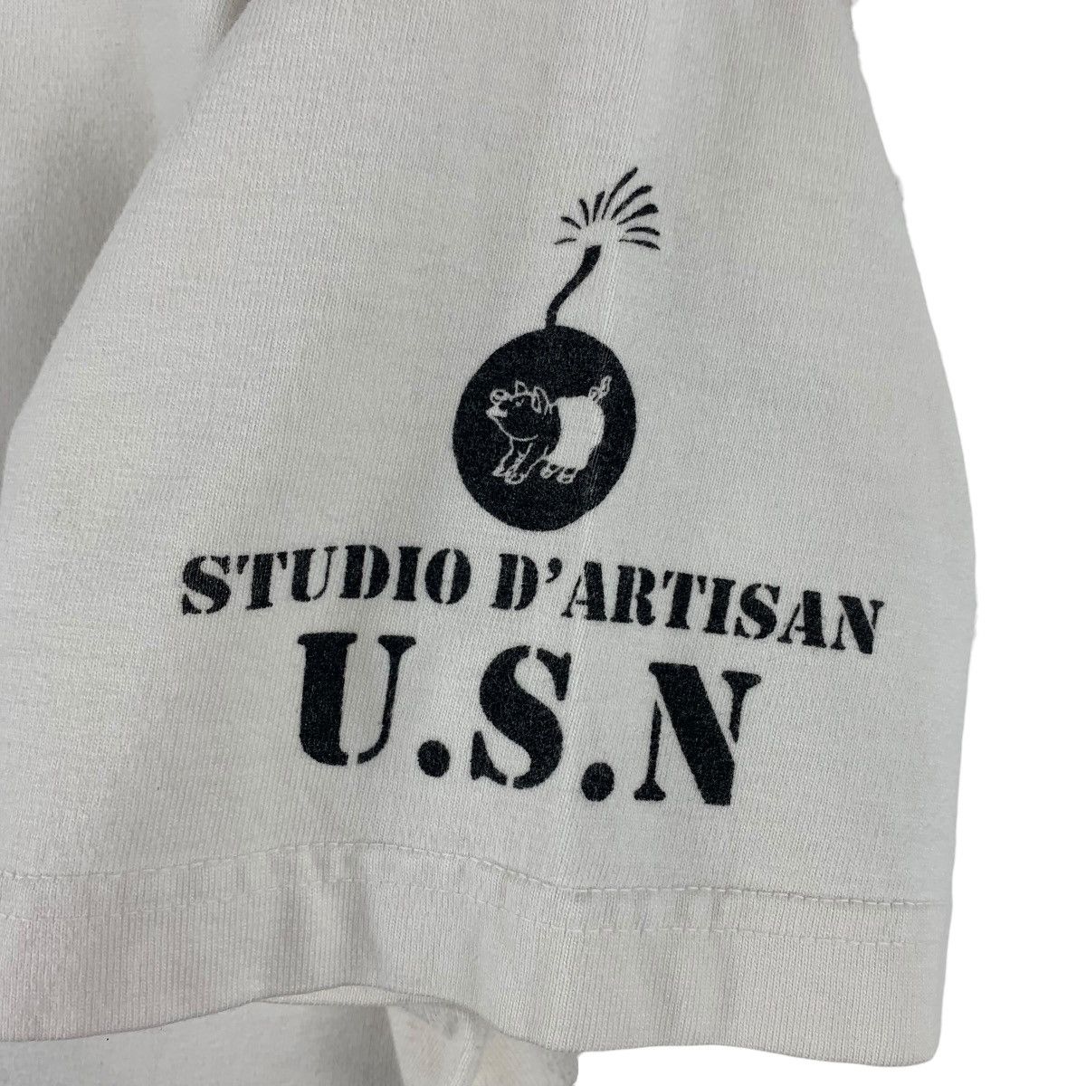 Japanese Brand × Studio D'Artisan STUDIO D’ARTISAN X FELIX THE CAT USN spellout tee Size US M / EU 48-50 / 2 - 9 Thumbnail