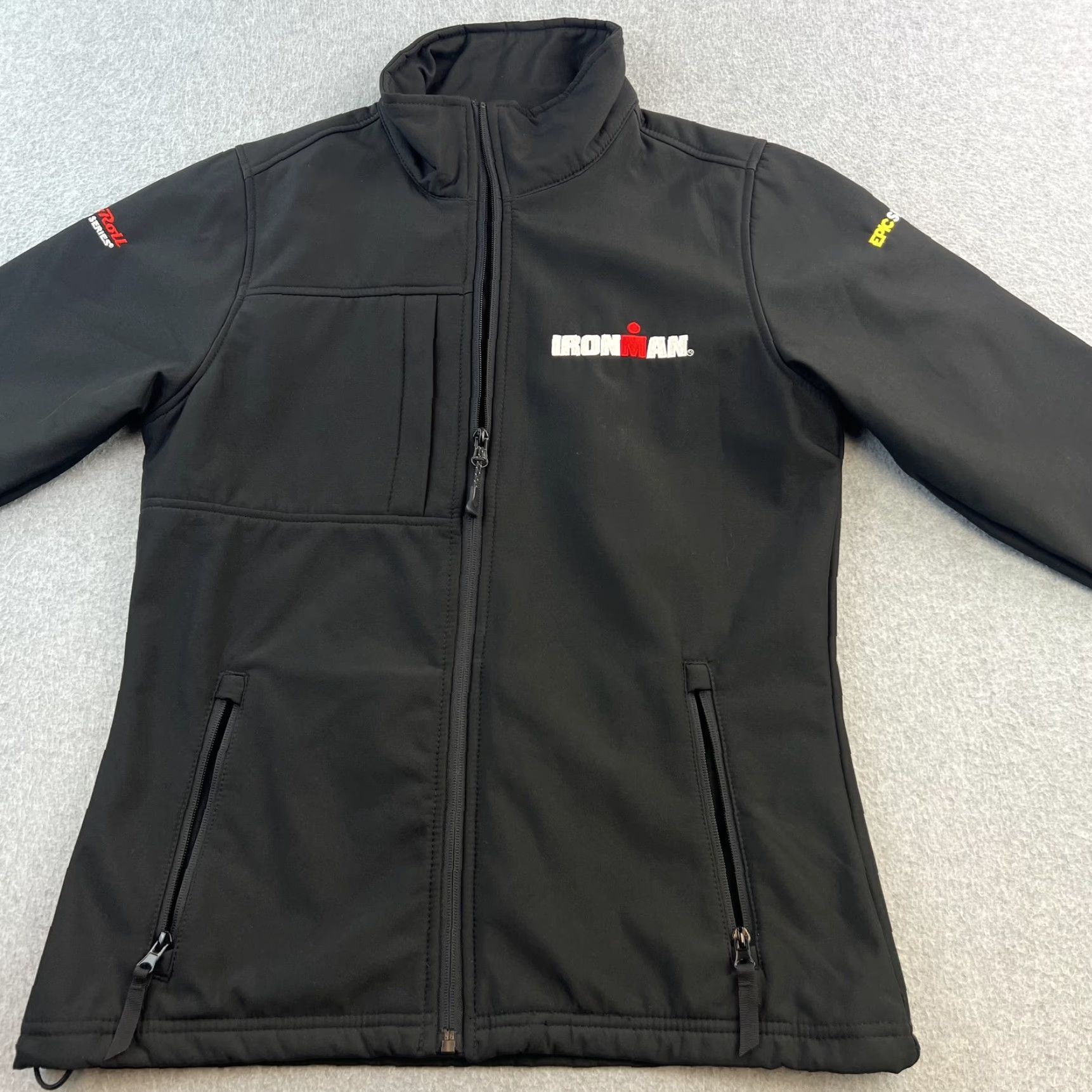 Vintage VINTAGE Regatta Ironman Softshell Jacket Womens Medium Rock n Roll Marathon Epic Series Regatta Black Size M / US 6-8 / IT 42-44 - 4 Thumbnail