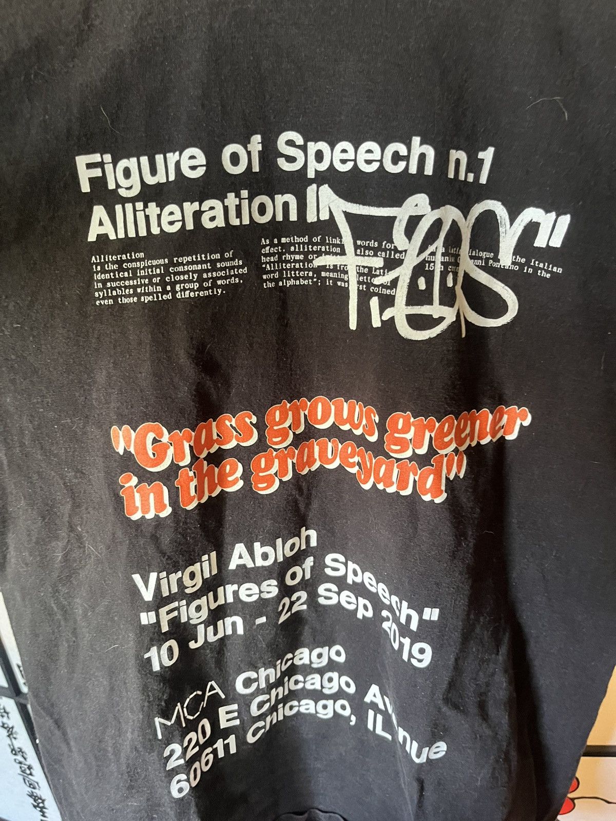 Champion × Off-White OFF WHITE/Virgil Abloh Figures of speech MCA Chicago T Shirt Size US M / EU 48-50 / 2 - 2 Thumbnail