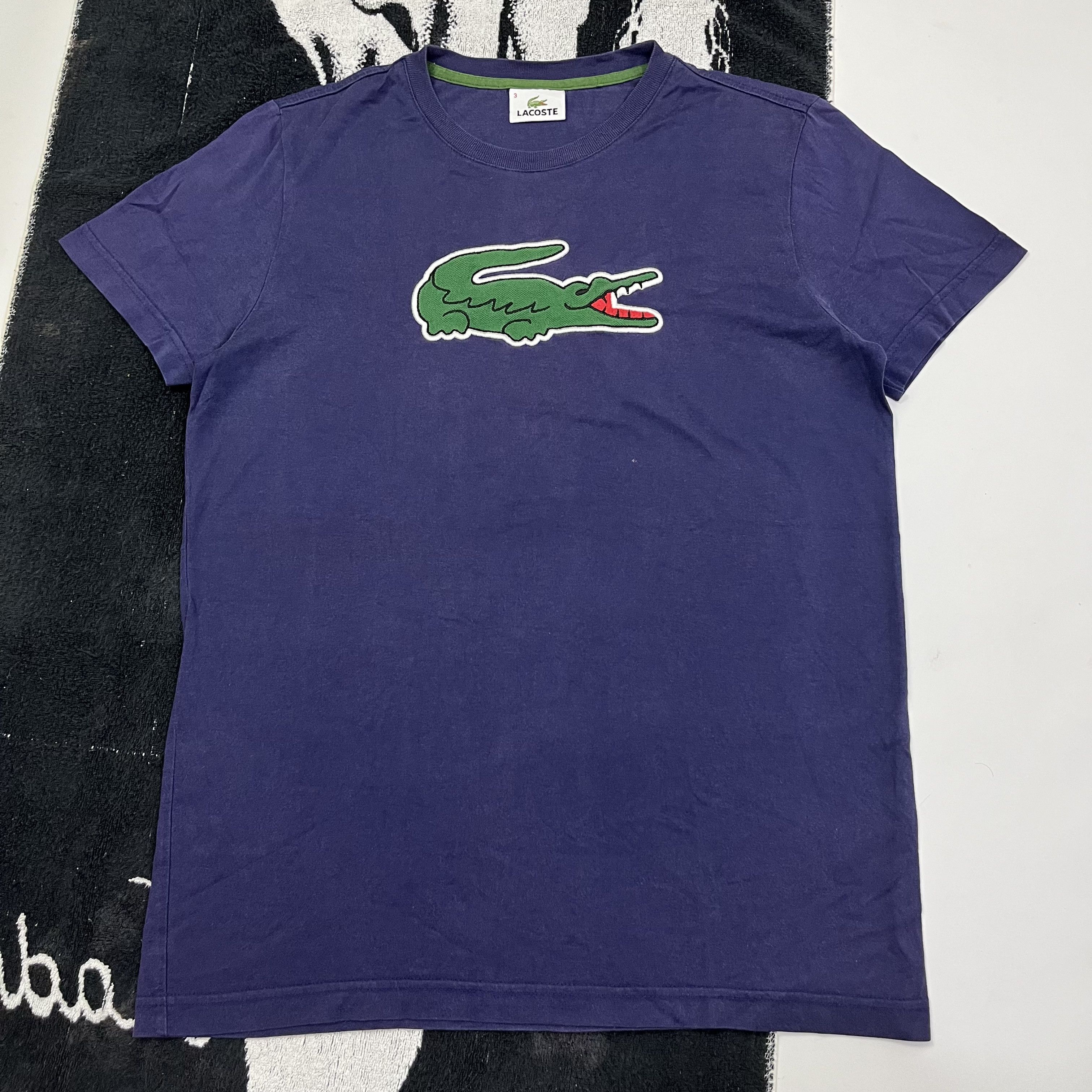 Lacoste Lacoste big logo tee Size US S / EU 44-46 / 1 - 1 Thumbnail