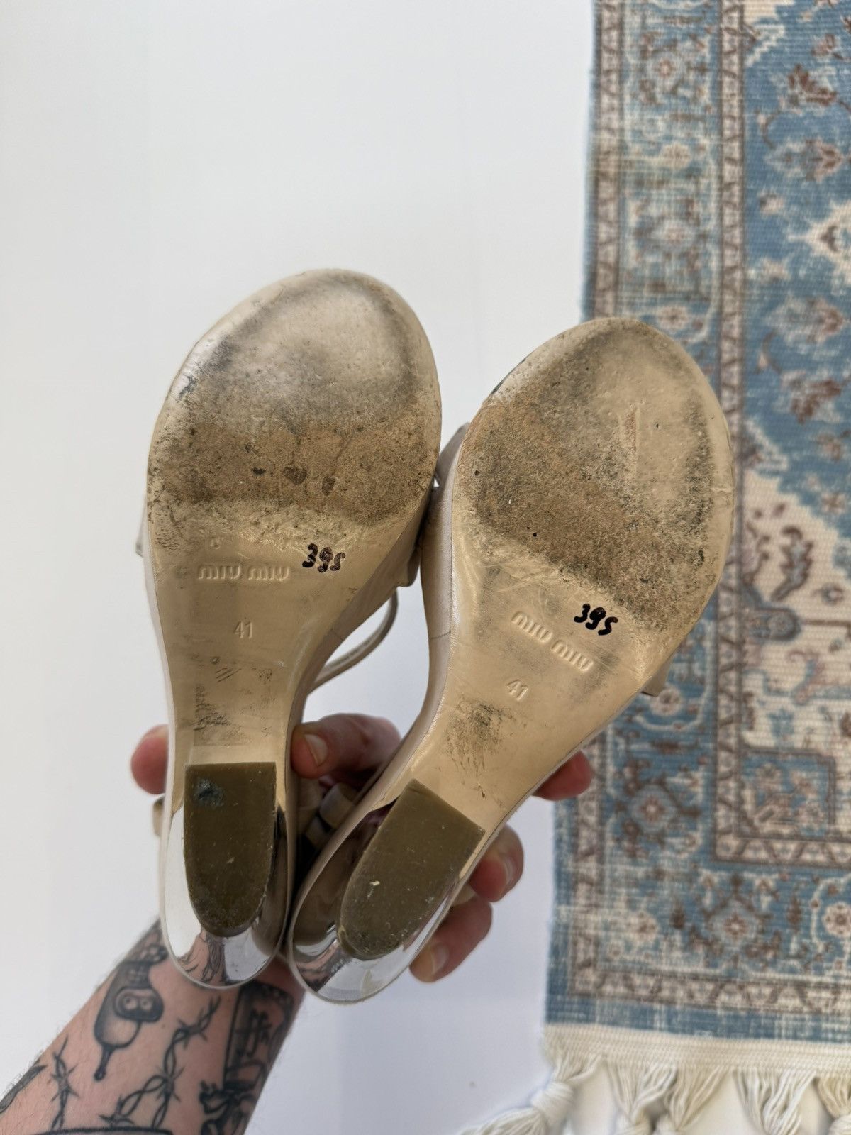 Miu Miu Miu Miu Suede Strap Pump Sandals Size EU 41 Size US 11 / IT 41 - 13 Thumbnail