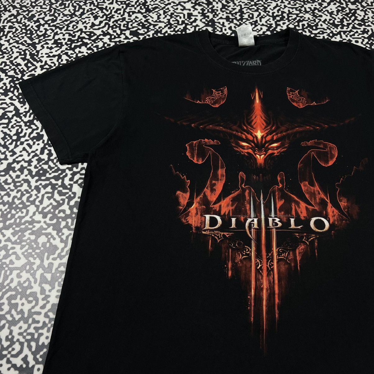 Vintage Vintage Y2K Blizzard Diablo 3 Game T-shirt Skull Devil Face Size US XL / EU 56 / 4 - 4 Thumbnail