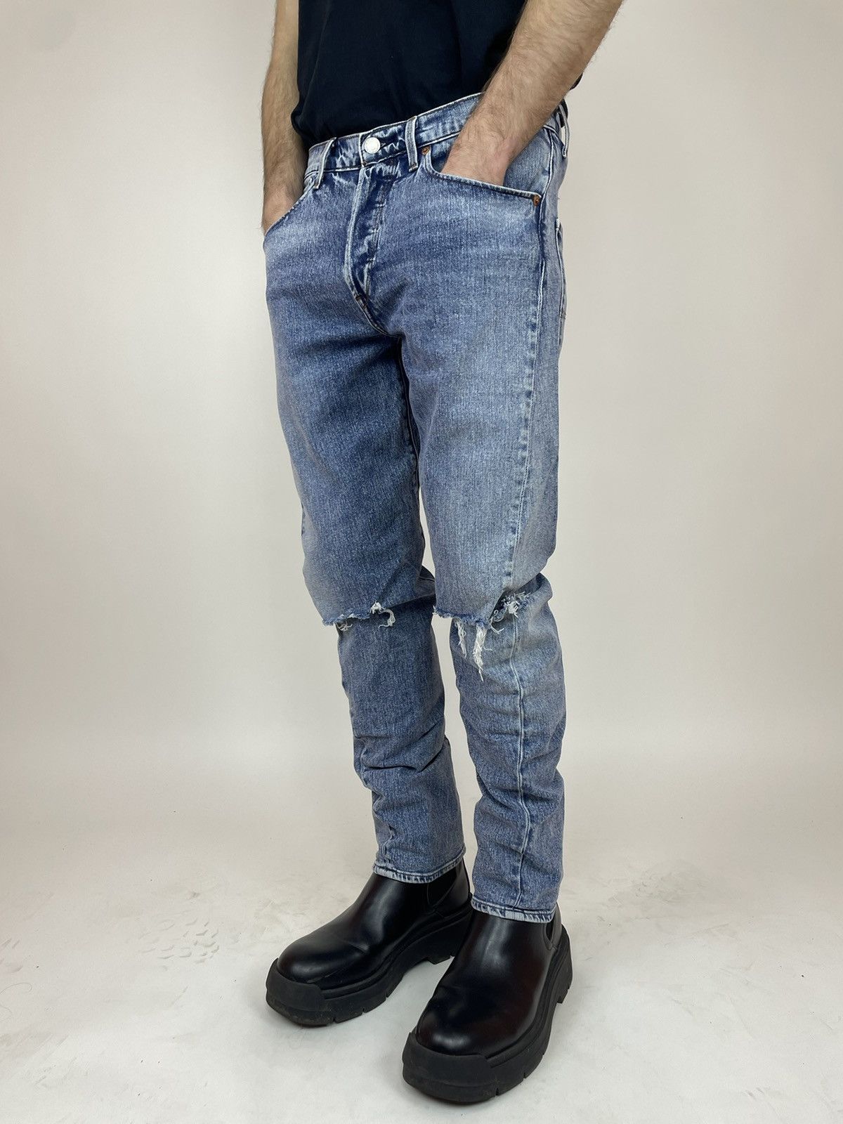 Levi's Levi's Engineered 502 Premium Denim skinny Jeans levis Size US 31 - 5 Thumbnail
