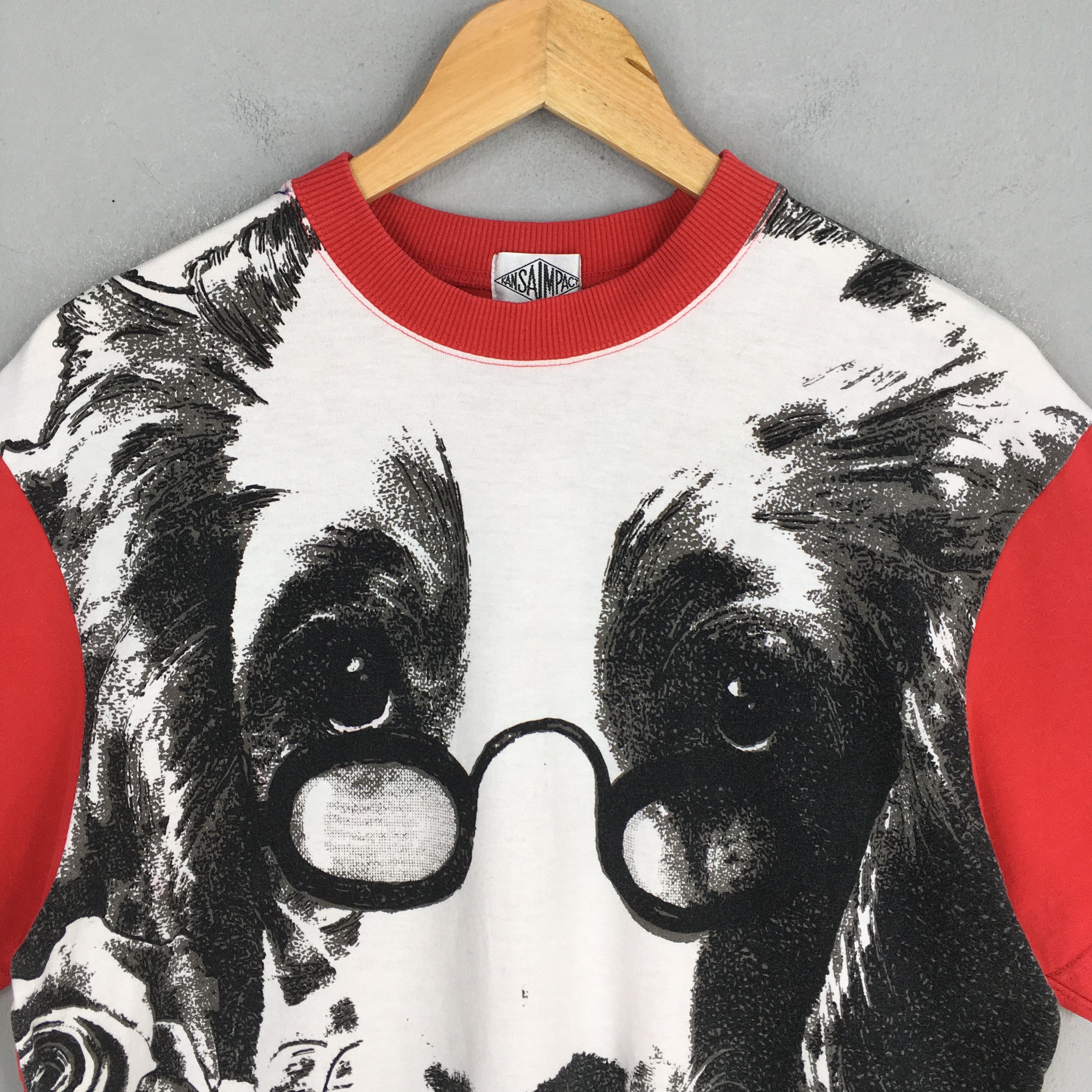 Kansai Yamamoto Vintage Kansai Yamamoto Impact Red T Shirt Medium Size US M / EU 48-50 / 2 - 2 Thumbnail
