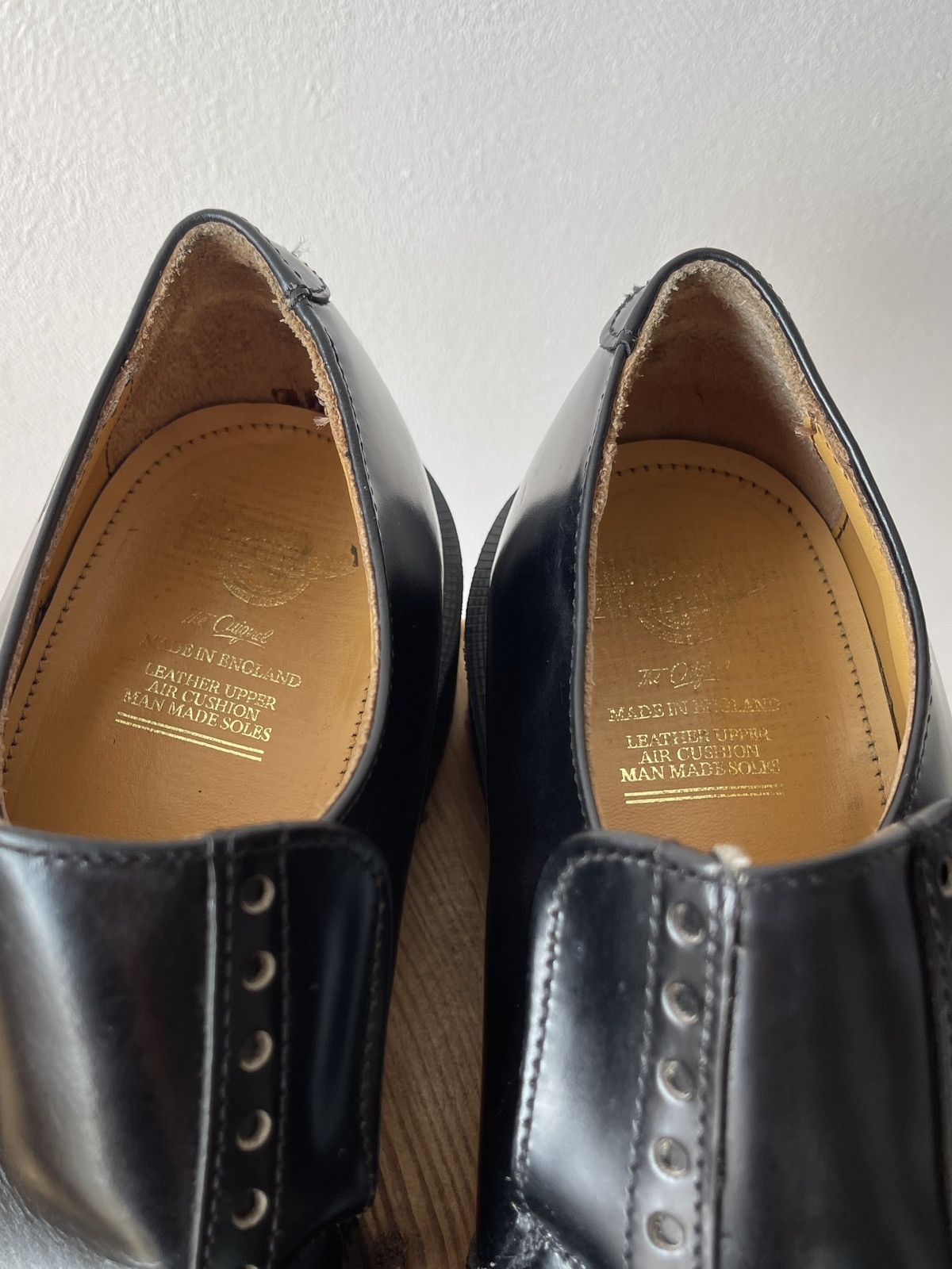 Dr Martens Mens Oxford Shoes size ENGLAND Slip On Leather