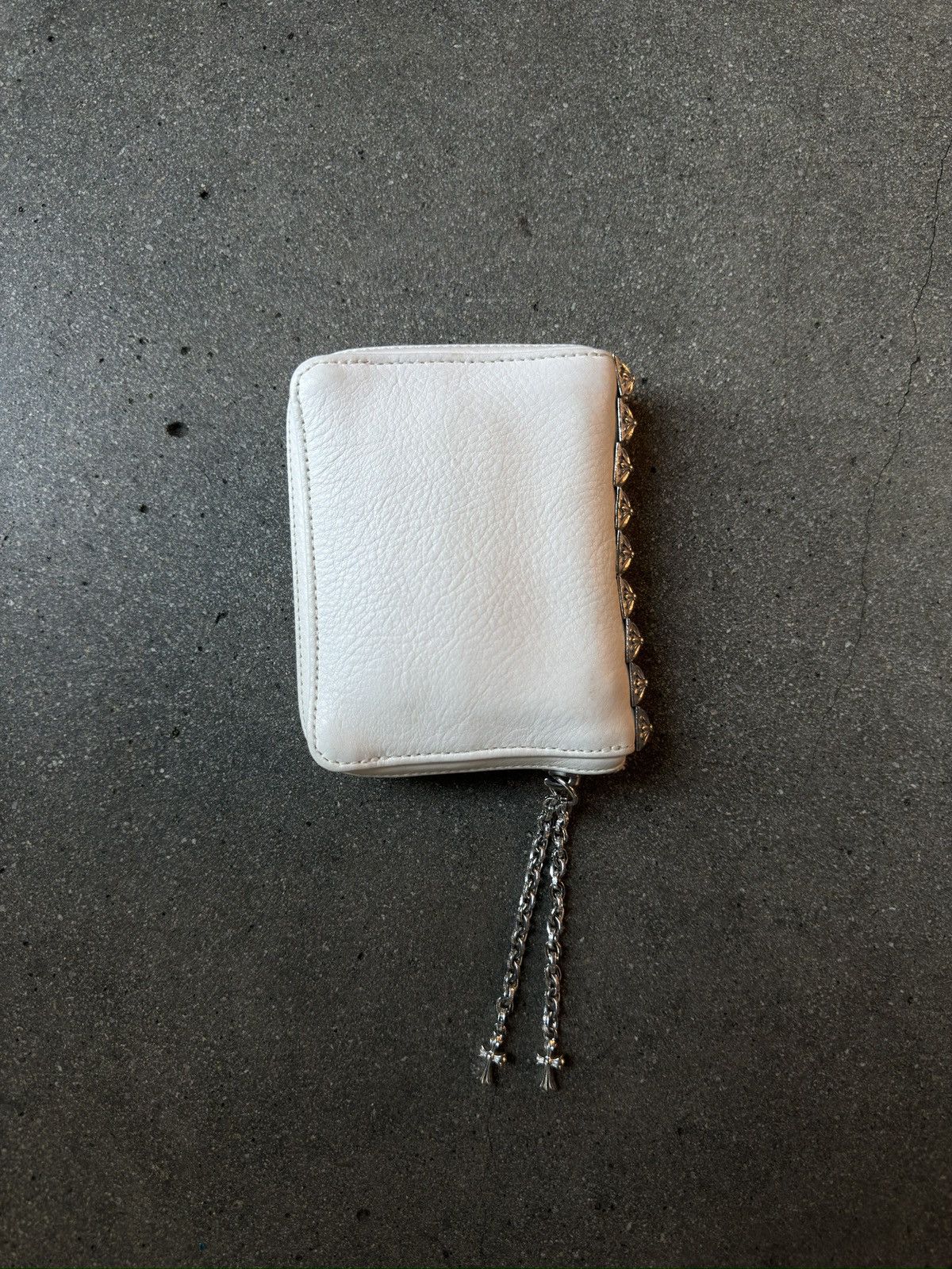 RARE! Chrome Hearts 3 Side Zip Pyramid Stud Wallet