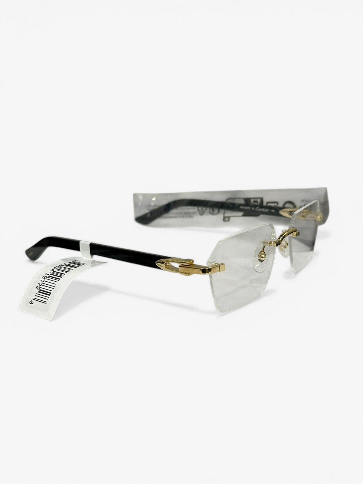 Cartier Cartier Rectangle Rimless Glasses CT0623O Size ONE SIZE - 1 Thumbnail