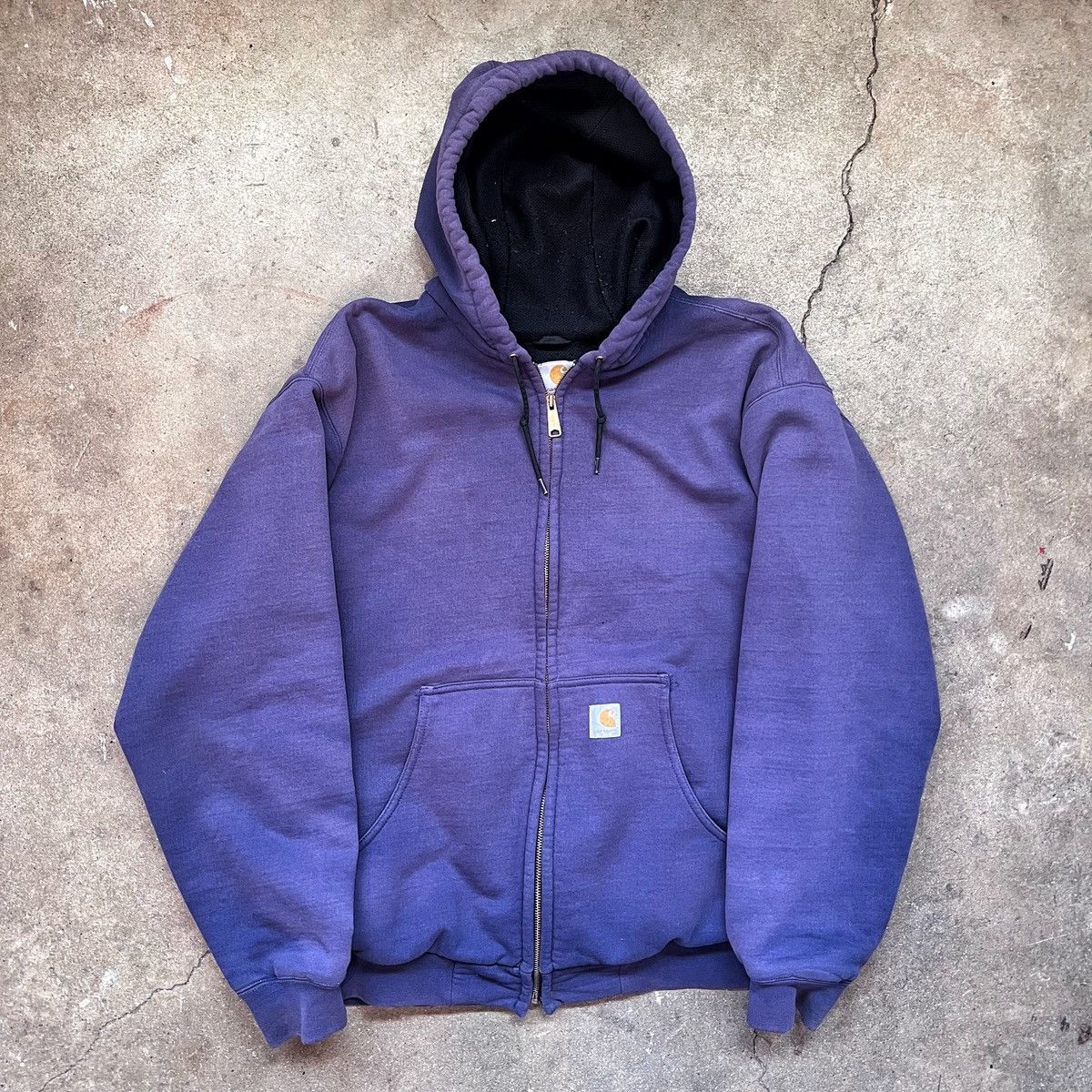 Vintage Sun Faded Thermal Lined Hoodie