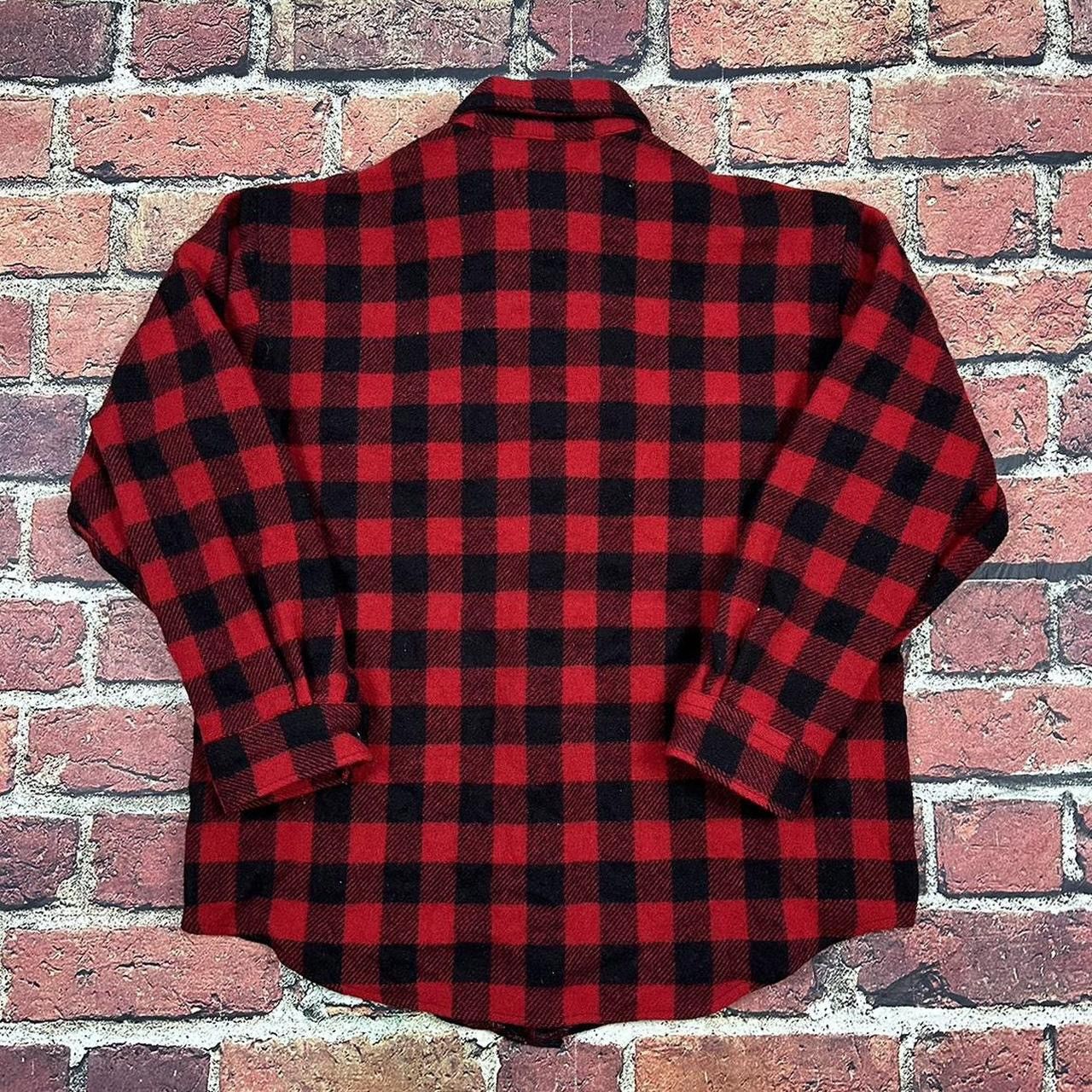 SafTbak Vintage SAFTBAK Buffalo Plaid Shirt Jacket Wool Shacket Size US L / EU 52-54 / 3 - 2 Thumbnail