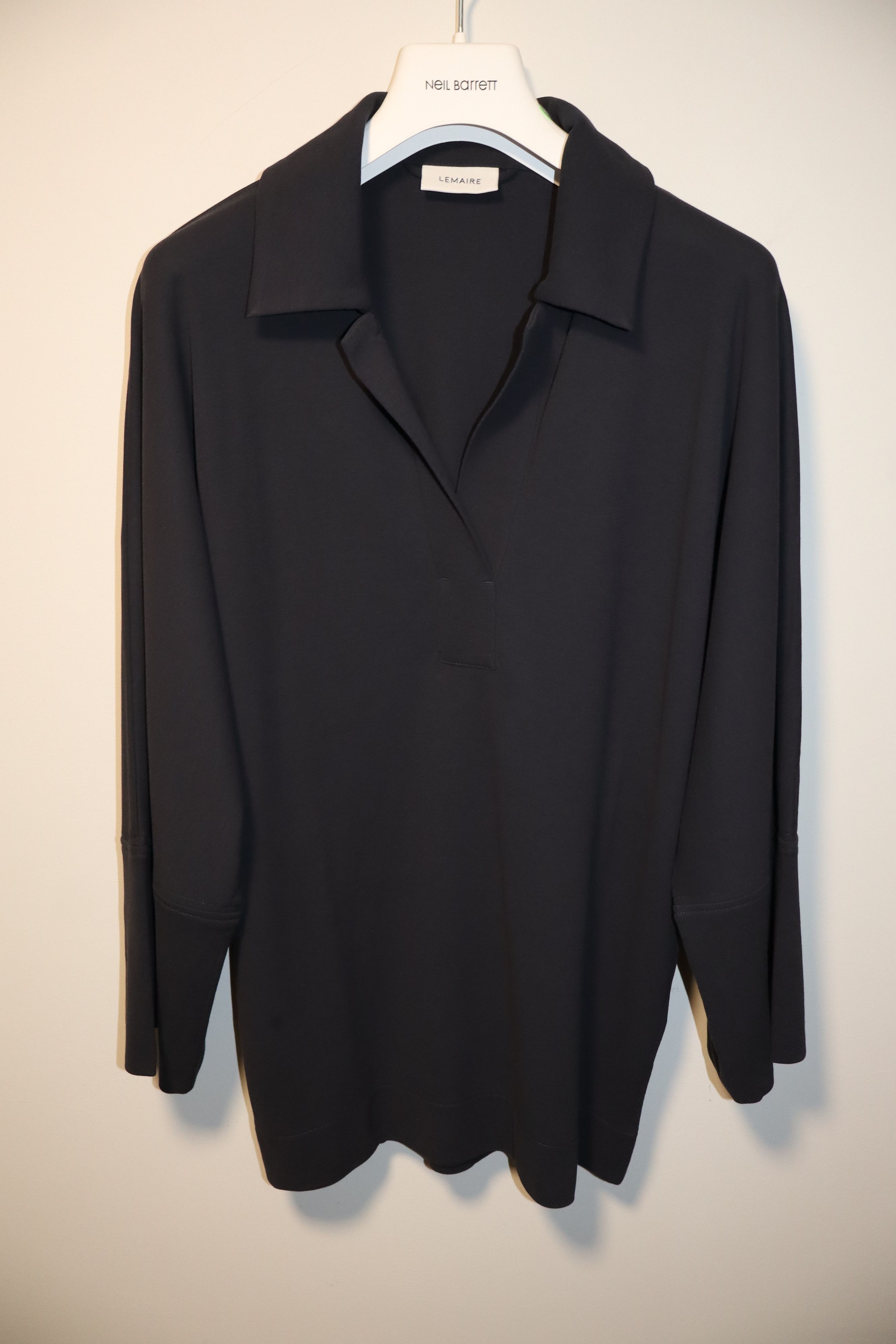 Lemaire Cotton crepe polo Size L / US 10 / IT 46 - 1 Thumbnail