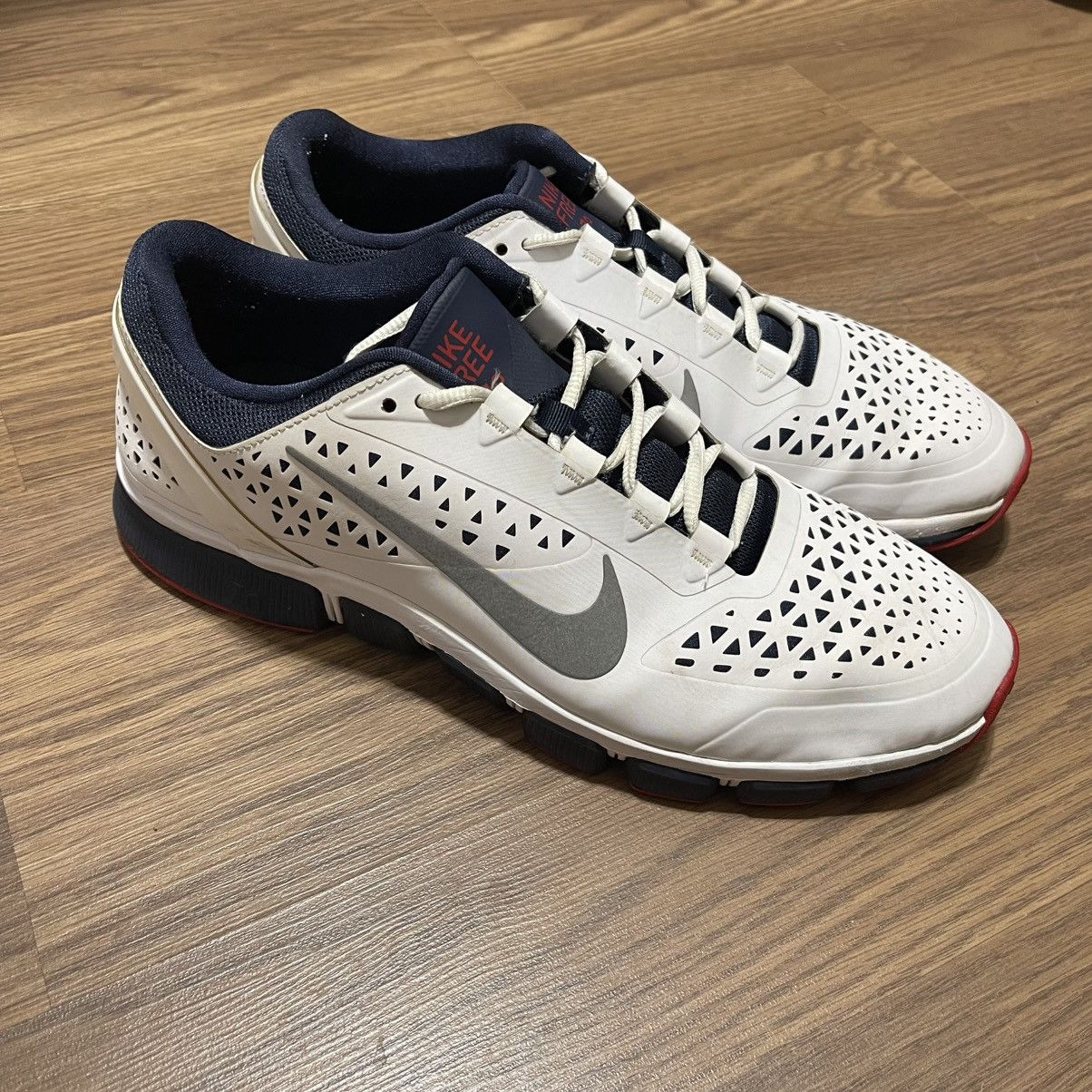 Nike 2012 Nike Free trainers 7.0 White blue red size 13 Size US 13 / EU 46 - 2 Thumbnail