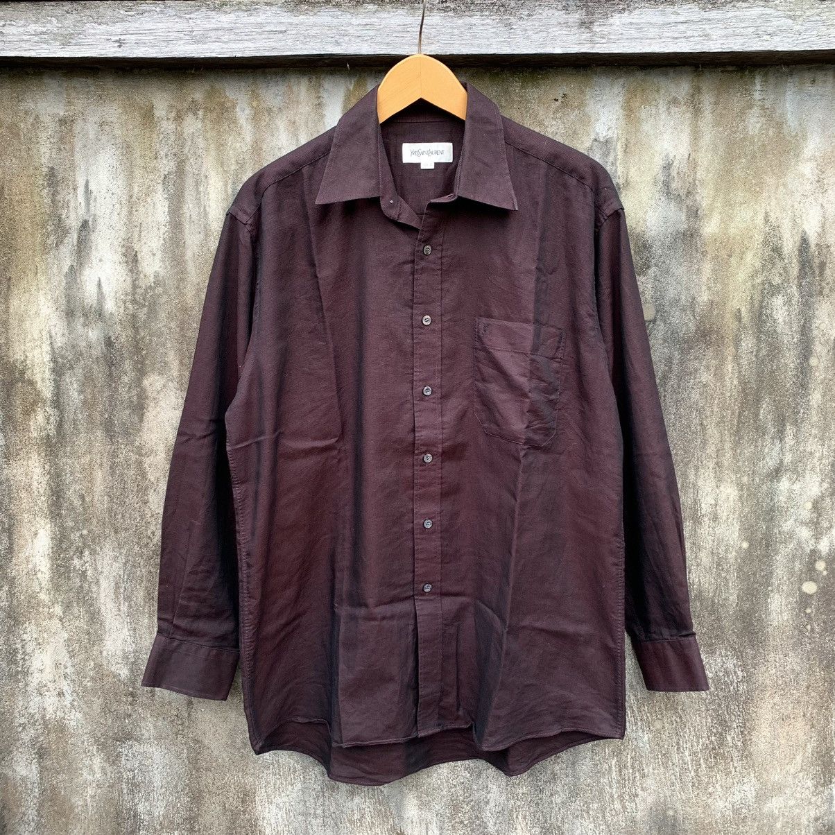 Yves Saint Laurent YVESSAINTLAURENT YSL BUTTON UP SHIRT Size US XL / EU 56 / 4 - 5 Thumbnail