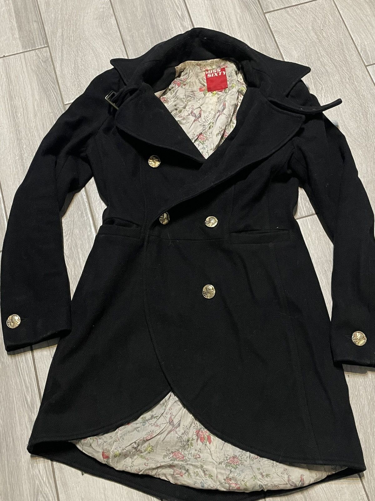 Miss Sixty × Vintage Miss Sixty 🇮🇹 design fashion trench coat 🧥 Size M / US 6-8 / IT 42-44 - 2 Thumbnail