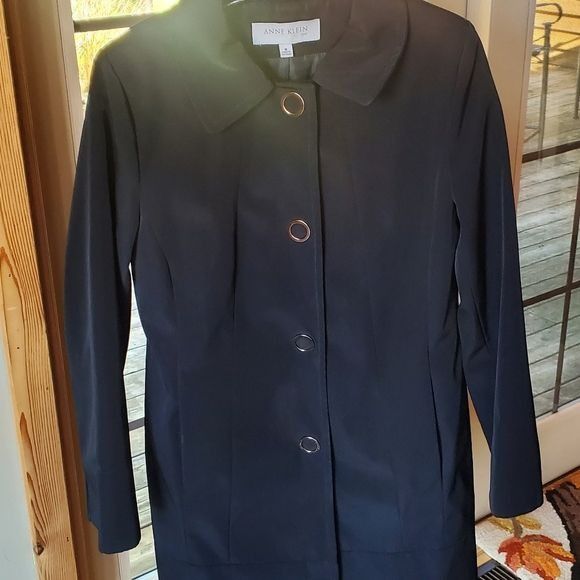 Anne Klein Anne Klein Black Dressy Button-down Lined Sz. M Spring Fall Size M / US 6-8 / IT 42-44 - 2 Thumbnail