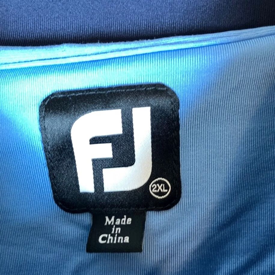 Footjoy FootJoy Mens Jacket Blue 1/4 Zip Performance Athletic Lightweight Stretch 2XL Jacket Mens Blue 1/4 Zip Athletic Lightweight Stretch 2XL FootJoy Size US XXL / EU 58 / 5 - 6 Thumbnail