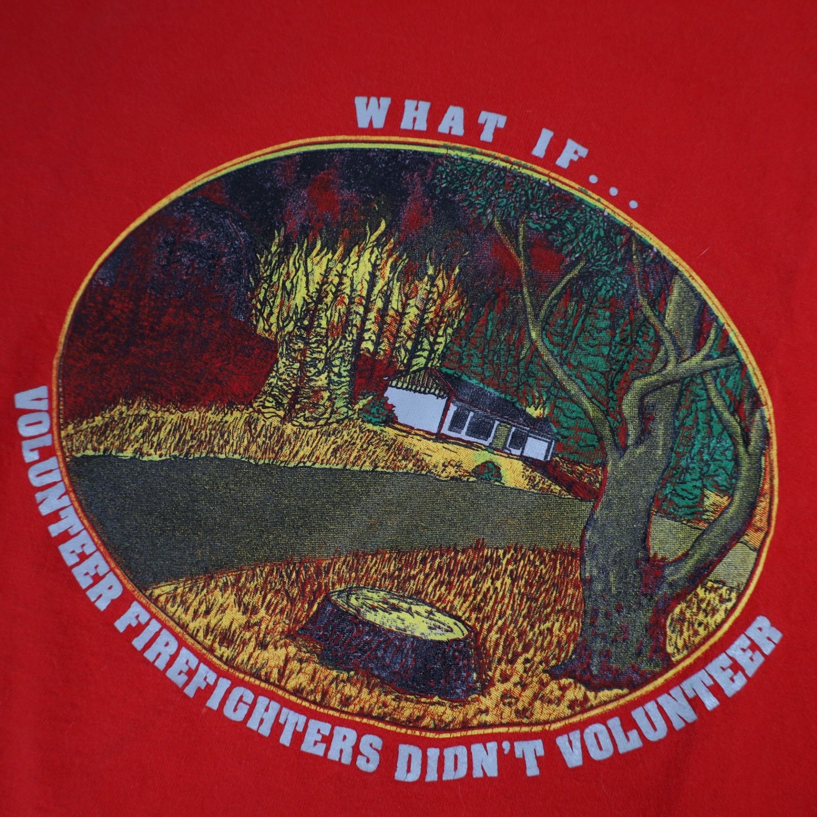 Vintage Vintage West Point Fire Department Graphic T Shirt Size US XL / EU 56 / 4 - 4 Thumbnail