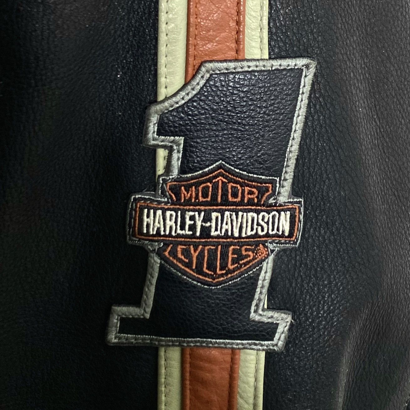 Harley Davidson Veste Blouson En Cuir Biker y2k Vintage 2009 Harley Davidson Size US XXL / EU 58 / 5 - 7 Thumbnail