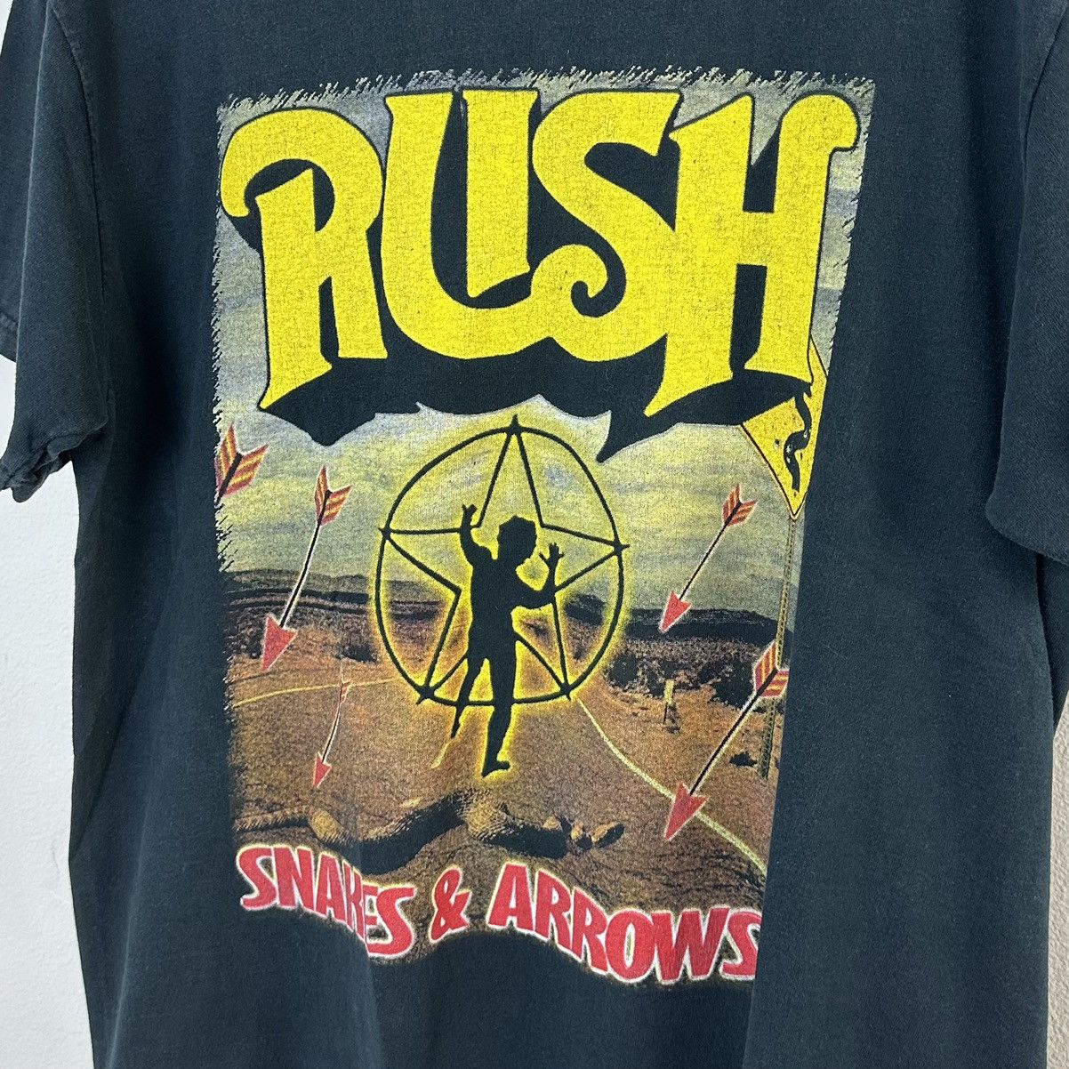 Y2K Vintage top Rush Snakes & Arrows Tour 2008 Concert Band T Shirt Tee L