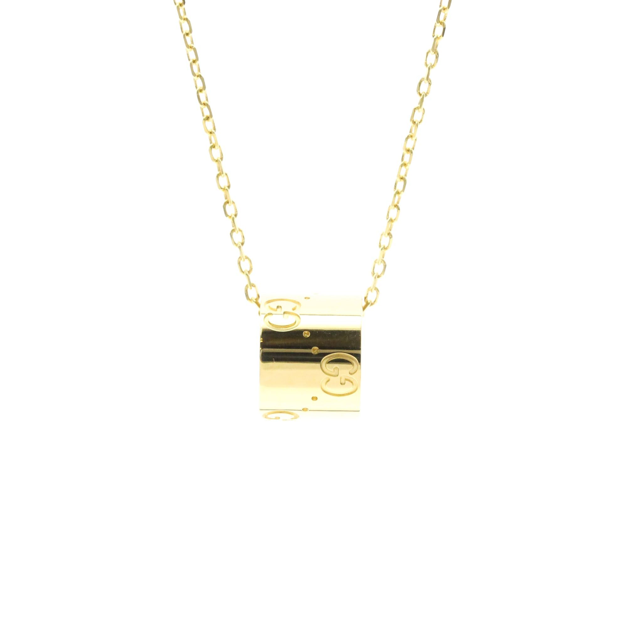 Gucci Gucci Icon Necklace Yellow Gold (18K) No Stone Women,Men Fashion Pendant Necklace (Gold) Size ONE SIZE - 1 Thumbnail