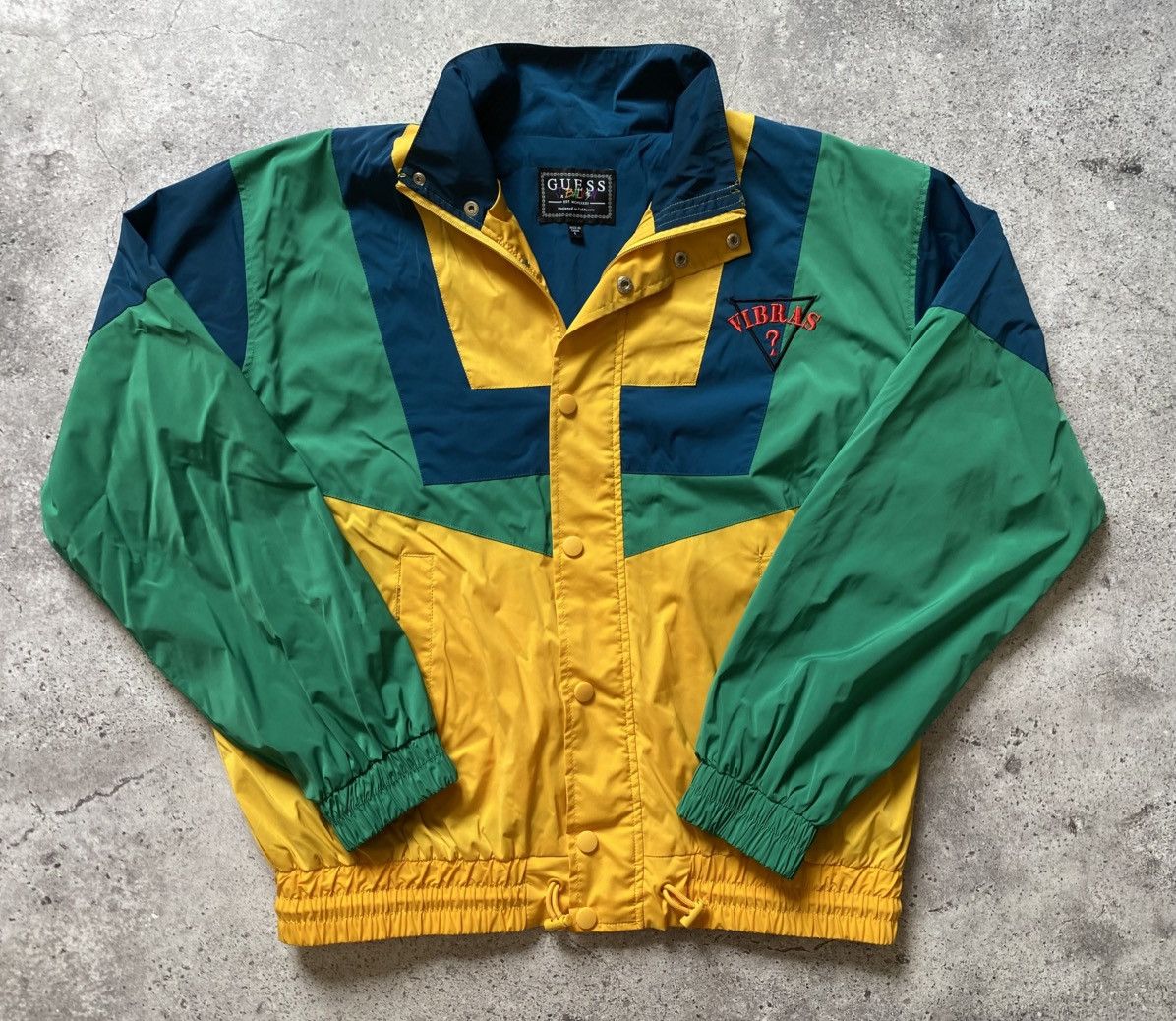 Guess Guess x J Balvin Vibras Retro Windbreaker Nylon Logo Jacket Size US L / EU 52-54 / 3 - 1 Thumbnail