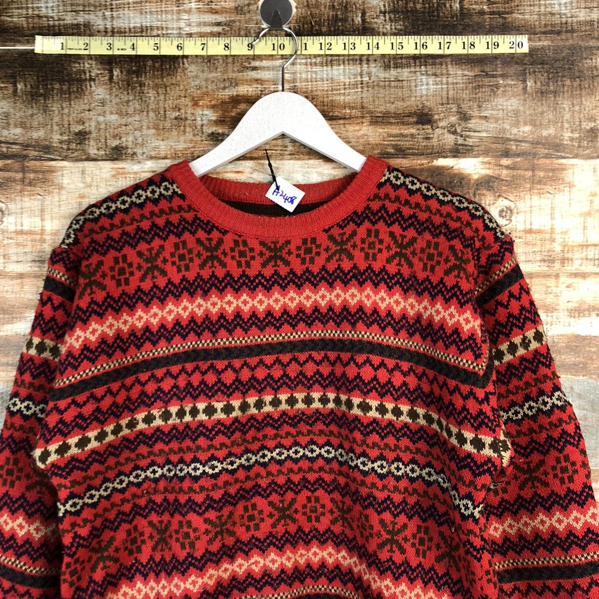 Homespun Knitwear Japanese Brand stripe vintage Red Knitwear #A2408 Size US S / EU 44-46 / 1 - 5 Thumbnail