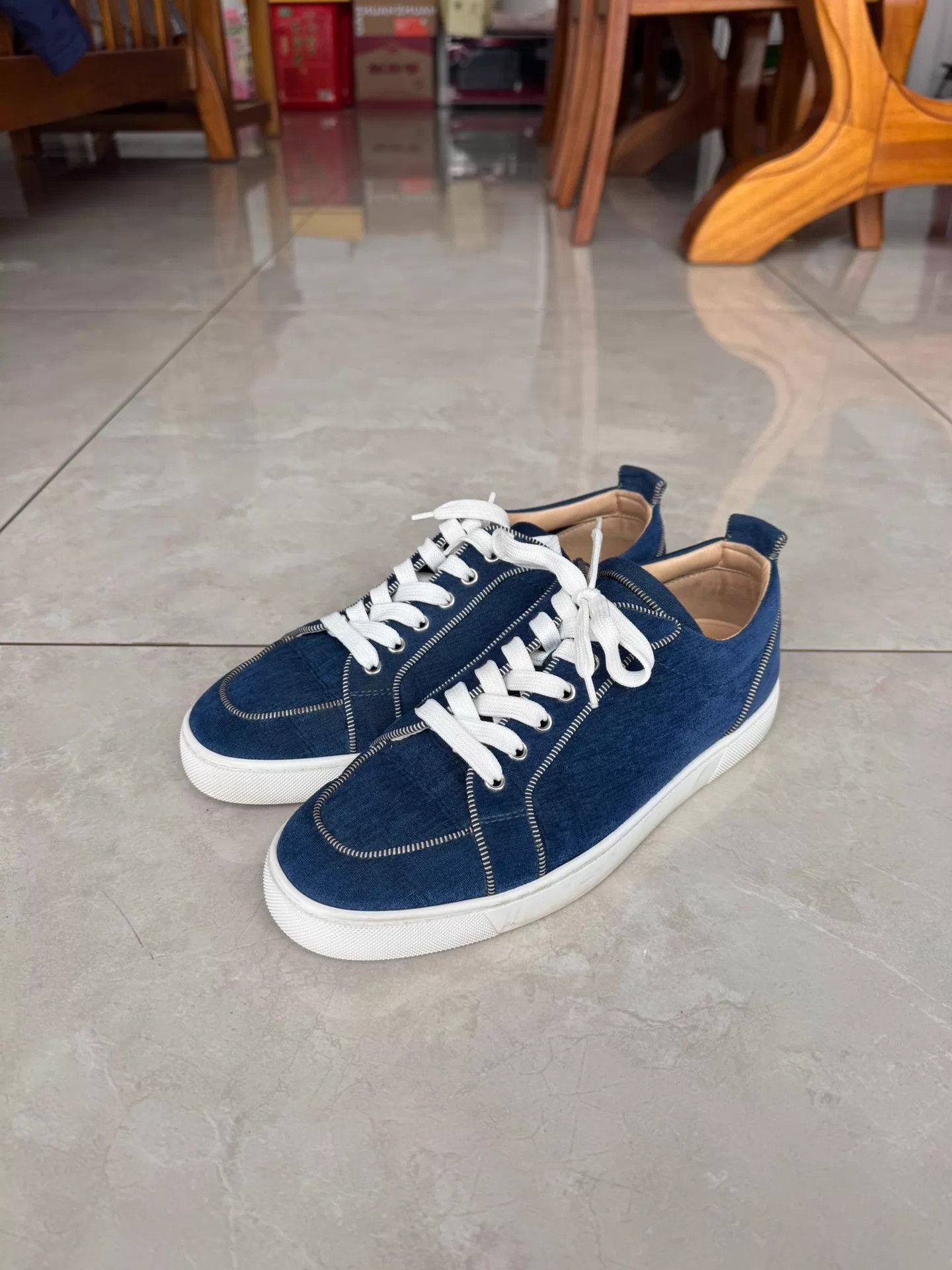 Christian Louboutin CL men's 42 skate shoes like new runs 1 big Size US 9 / EU 42 - 1 Thumbnail