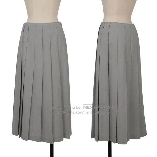 Comme des Garcons Comme Des Garcons size S Gray vintage pleated half-skirt Size 23" - 1 Thumbnail