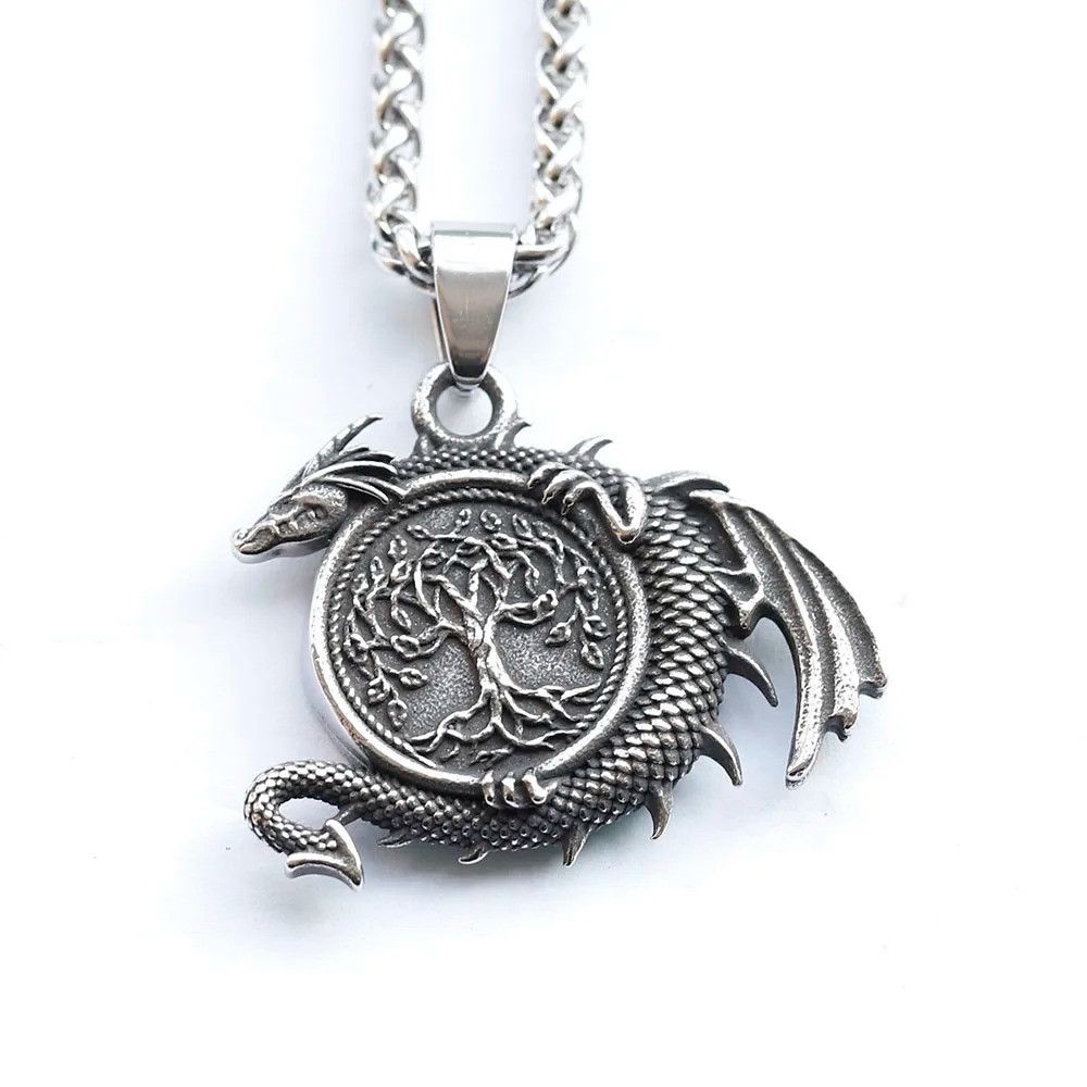 Other Tree of Life and Dragon Pendant Accessories Necklace Gifts Size ONE SIZE - 5 Thumbnail