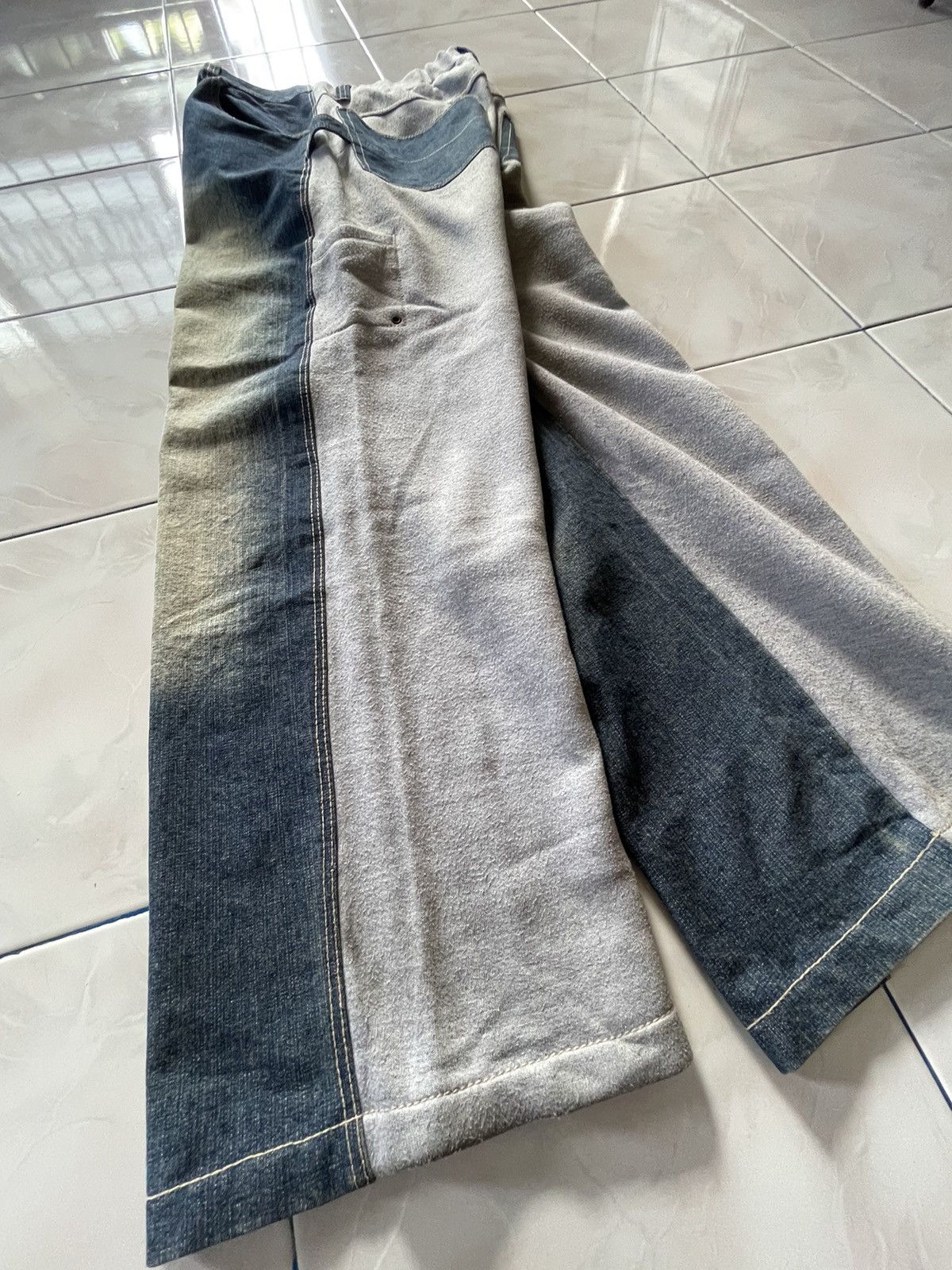 GB × Japanese Brand × Marithe + Francois Girbaud GB Baggy Hybrid Denim Sweat Muddy Wash Jeans Size US 34 / EU 50 - 24 Thumbnail