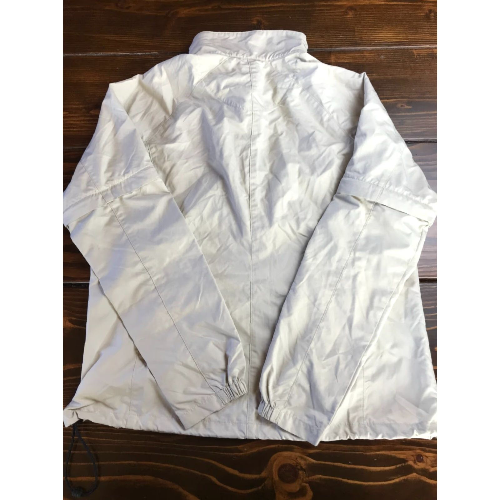 Nike Nike Jacket, Women's Size Medium, 1/4 Zip, Zip Off, Activewear, Golf, Cream, Brown, Pullover, Modern, Basic Jacket, Fall, Spring, Summer, Womens Size M / US 6-8 / IT 42-44 - 2 Thumbnail